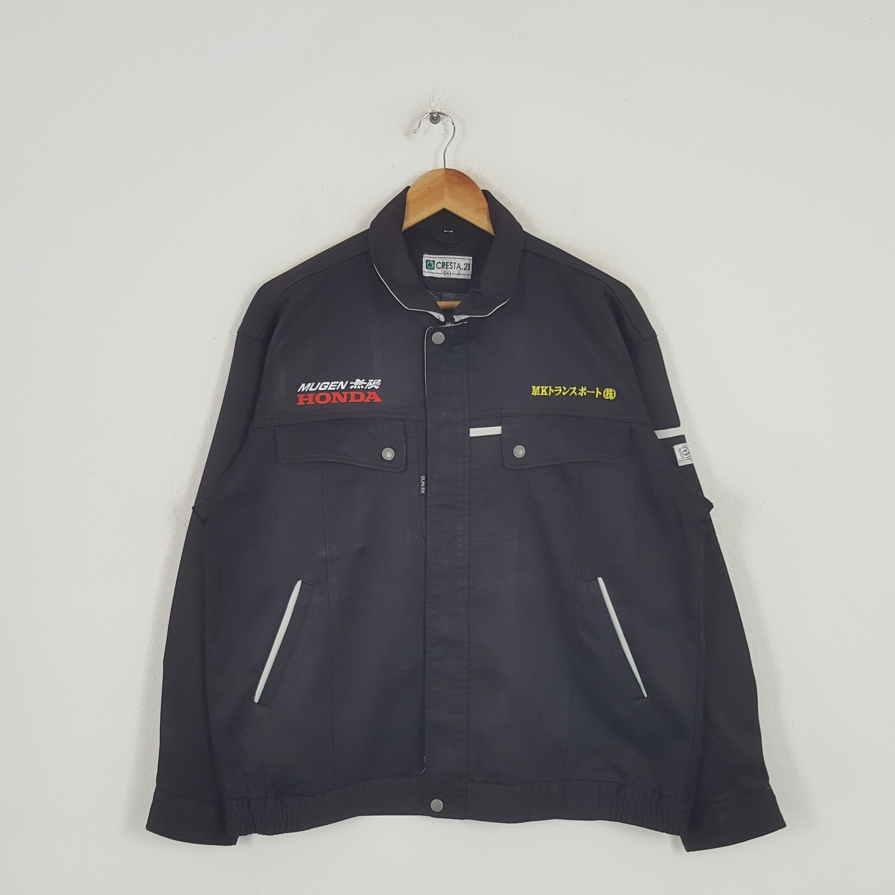 Honda × Vintage Vintage Mugen Honda Japanese Racing Team Custom Art Jacket Size US L / EU 52-54 / 3 - 3 Thumbnail