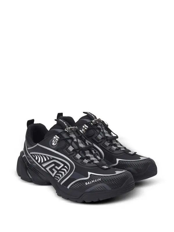Balmain o1s1wg111225 Cosmic Dust Sneakers in Black Size US 10 / EU 43 - 2 Thumbnail
