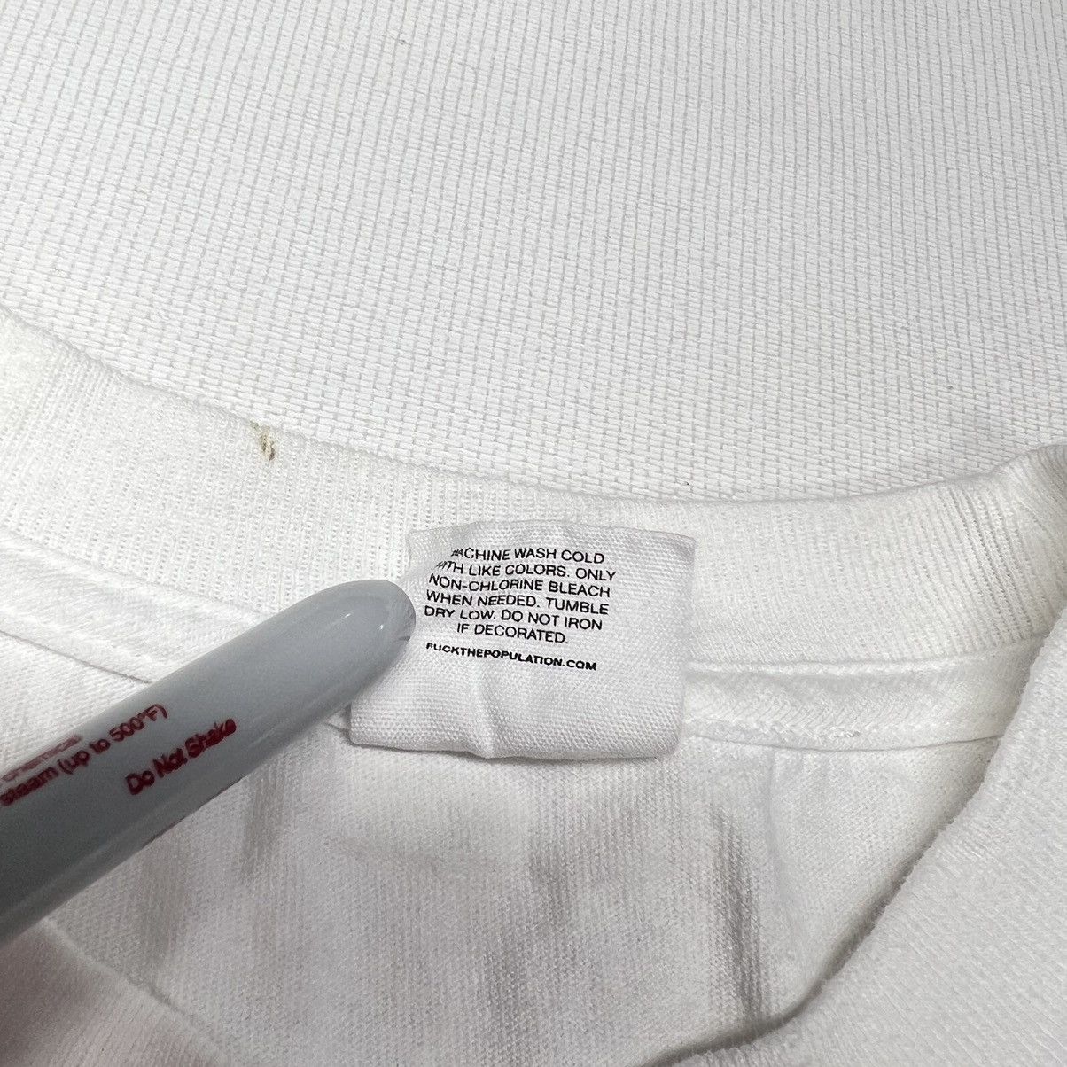Fuck The Population FTP Not A Skateboarding Company Tee Shirt White Size US M / EU 48-50 / 2 - 7 Thumbnail