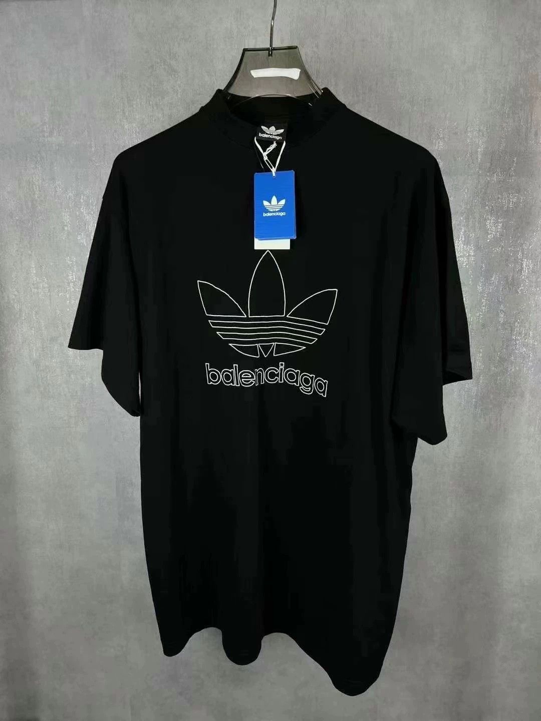 Balenciaga Balenciaga ADIDAS Three Leaf Clover Co branded Short Sleeve Size US S / EU 44-46 / 1 - 1 Thumbnail