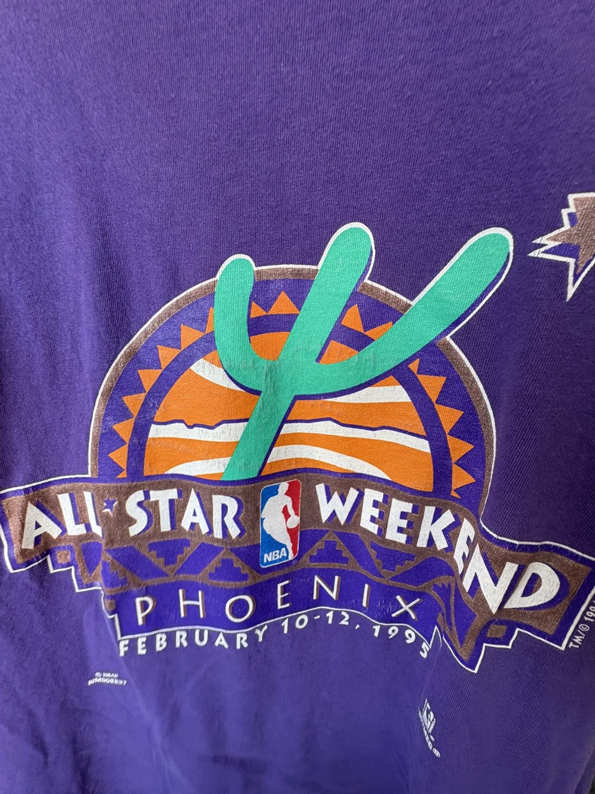 NBA 1995 NBA All star Weekend Nutmeg T-Shirt Size US L / EU 52-54 / 3 - 3 Thumbnail