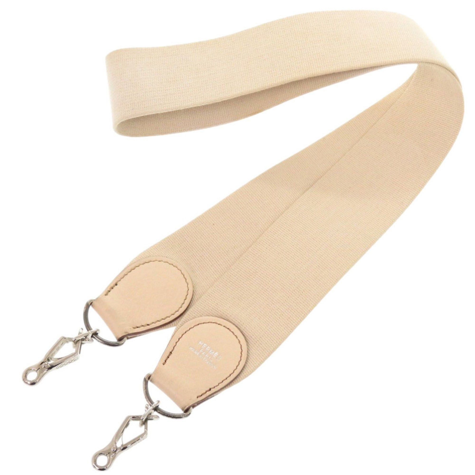 Hermes Hermès Evelyn strap, beige, silver hardware, Couchvel canvas, 1873 HERMES Size ONE SIZE - 1 Thumbnail
