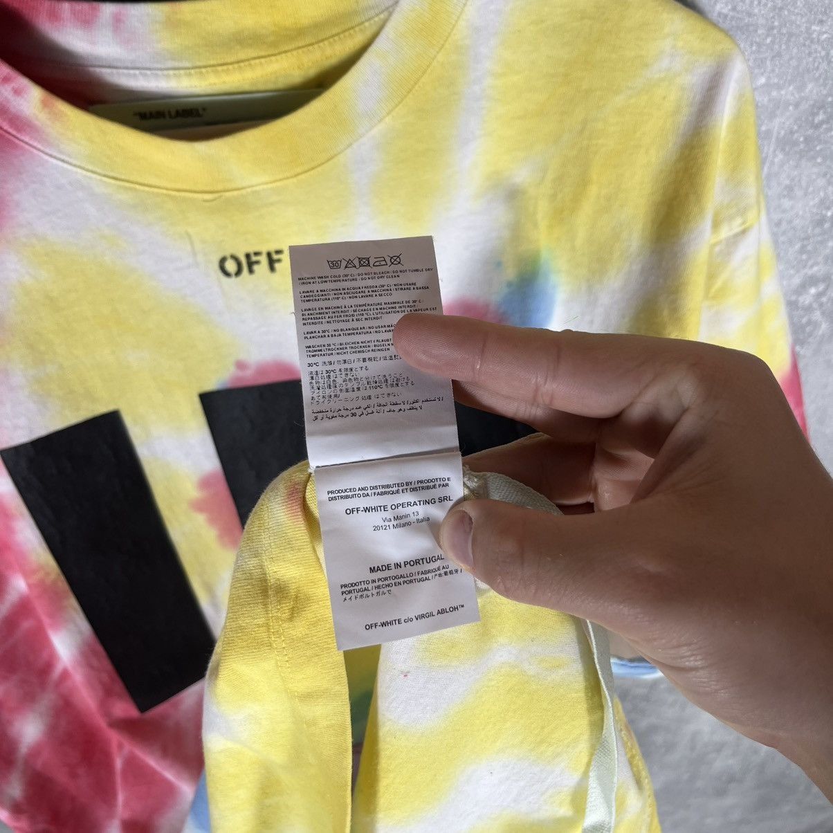 Off-White OFF WHITE x IN STYLE TIE DYE BIGLOGO TSHIRT TEE VIRGIL ABLOH Size US L / EU 52-54 / 3 - 18 Thumbnail