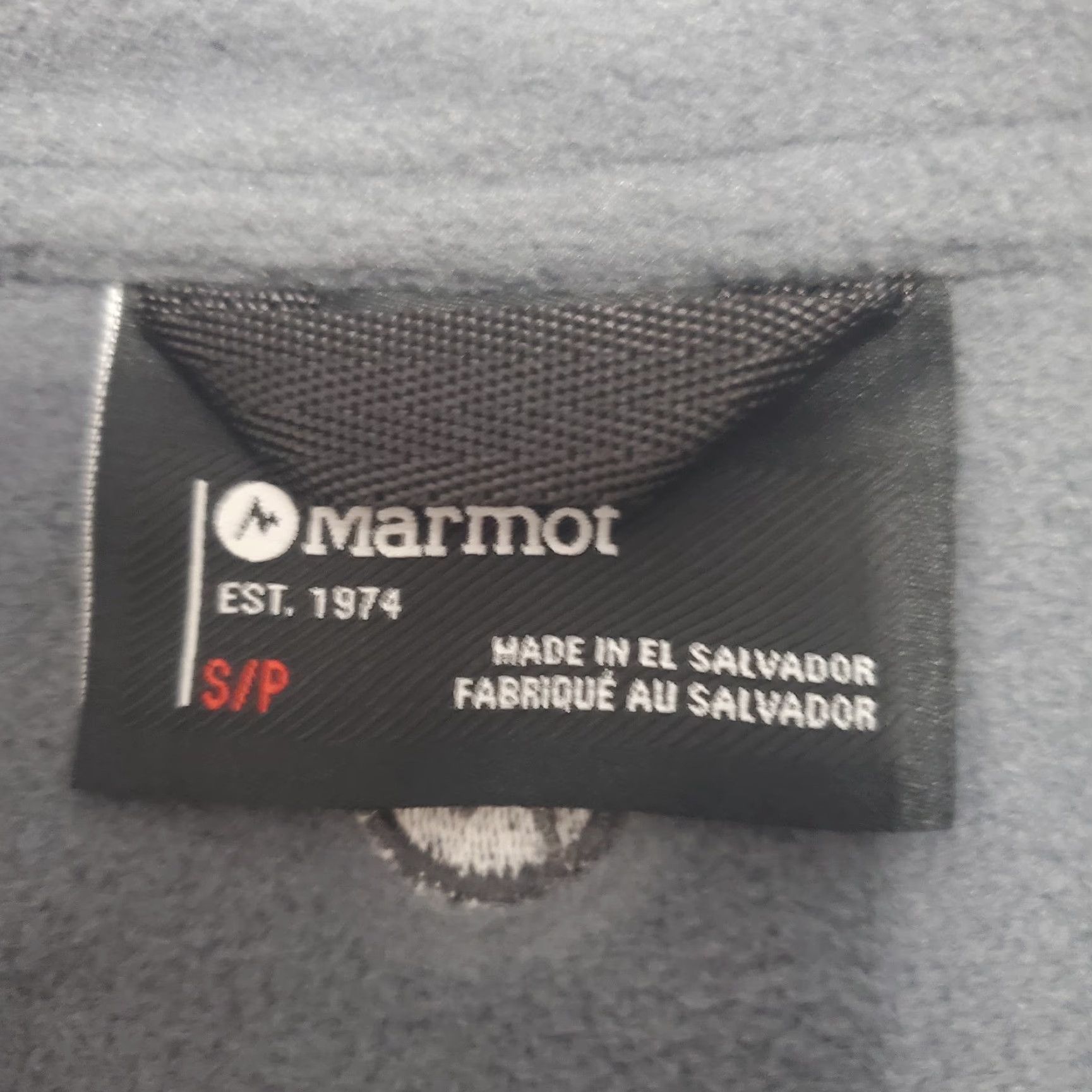 Marmot VINTAGE Marmot Rocklin Jacket Mens S Steel Onyx Full Zip Fleece Lightweight Layer Outdoor Size US S / EU 44-46 / 1 - 3 Thumbnail
