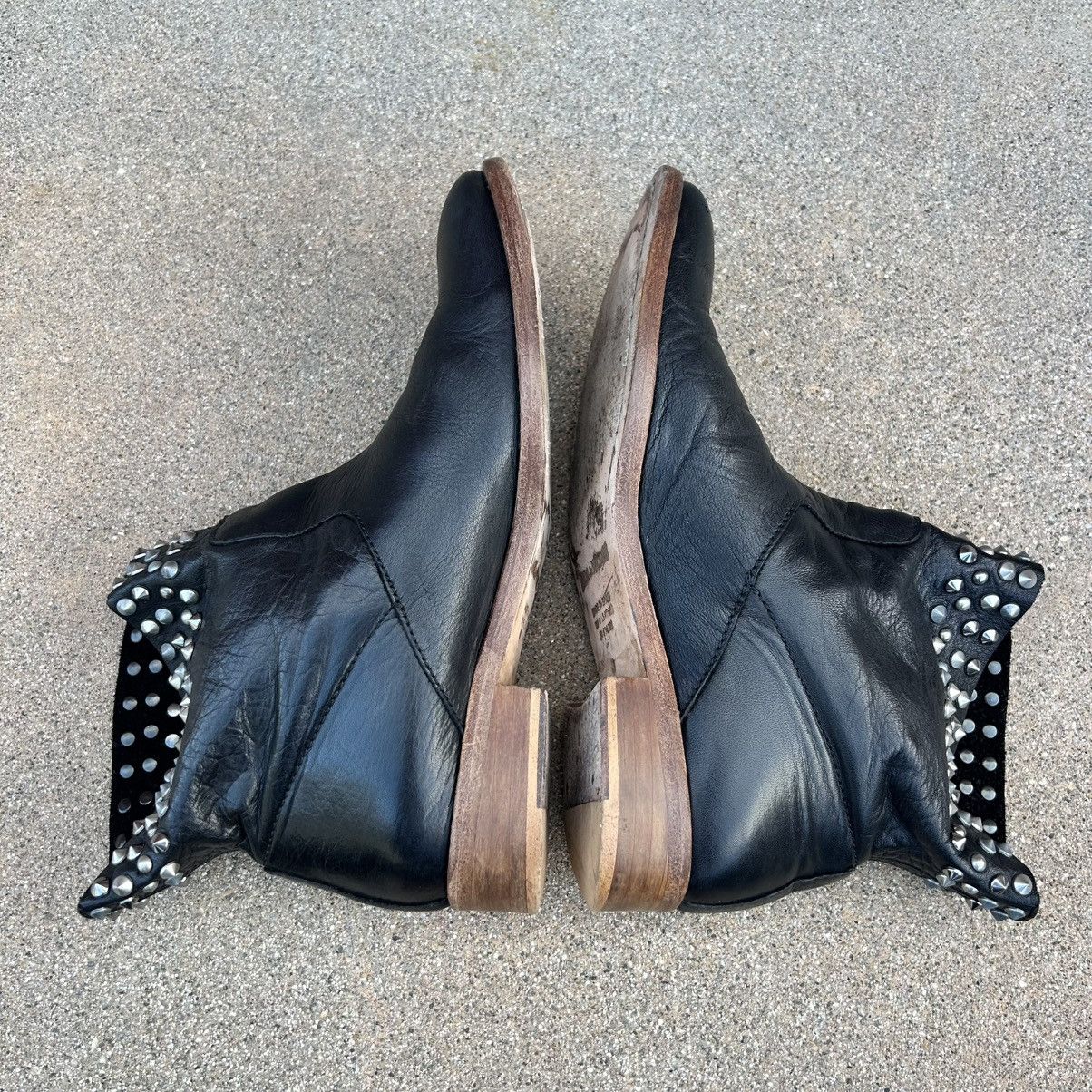 Zadig & Voltaire ZADIG & VOLTAIRE~Black Leather Studded Ankle Bootie~7/7.5/38 Size US 8 / IT 38 - 8 Thumbnail