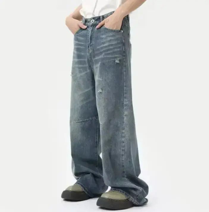 Japanese Brand Simple Style Denim Pant Size US 32 / EU 48 - 3 Thumbnail