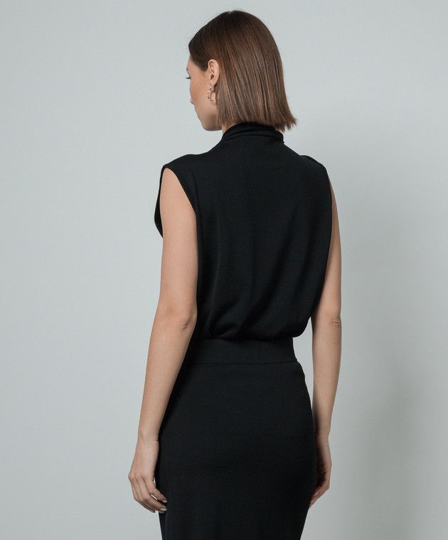 Jil Sander o1y1025 Sleeveless Sweater in Black Size S / US 4 / IT 40 - 4 Thumbnail