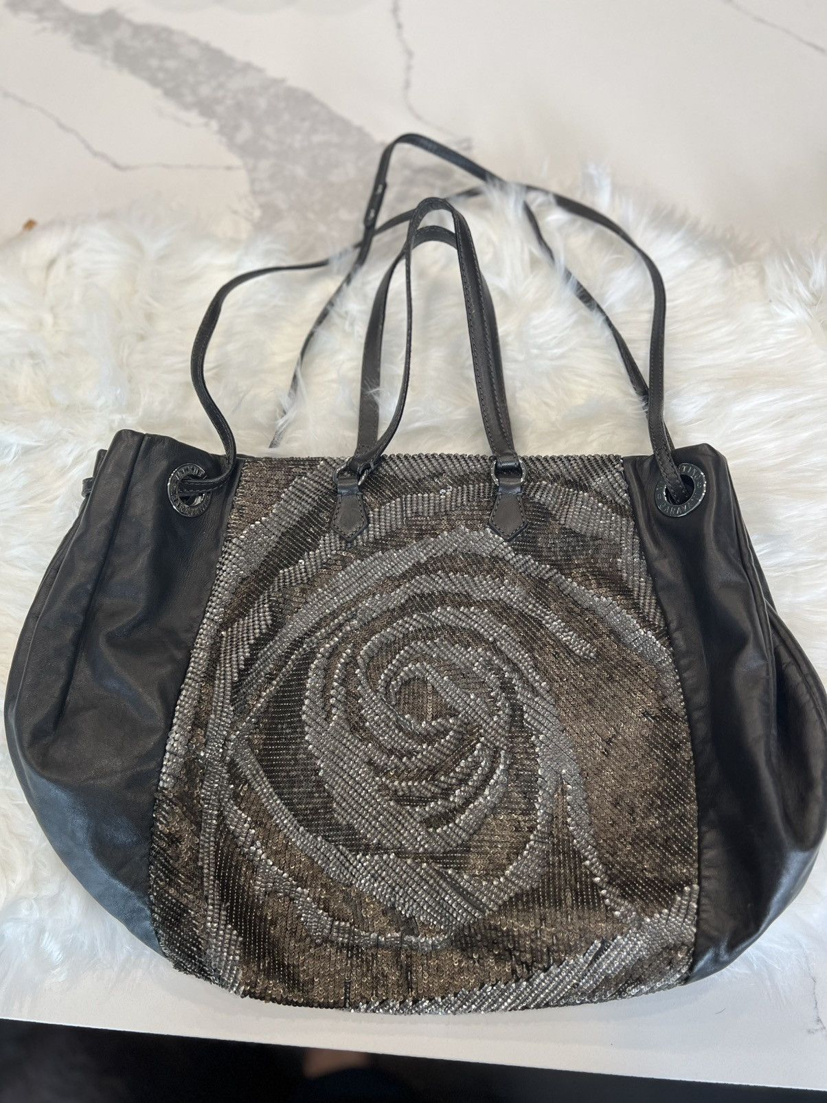 Valentino Valentino Garavani Vintage Rose Sequin Tote – Couture Detail Size ONE SIZE - 7 Thumbnail