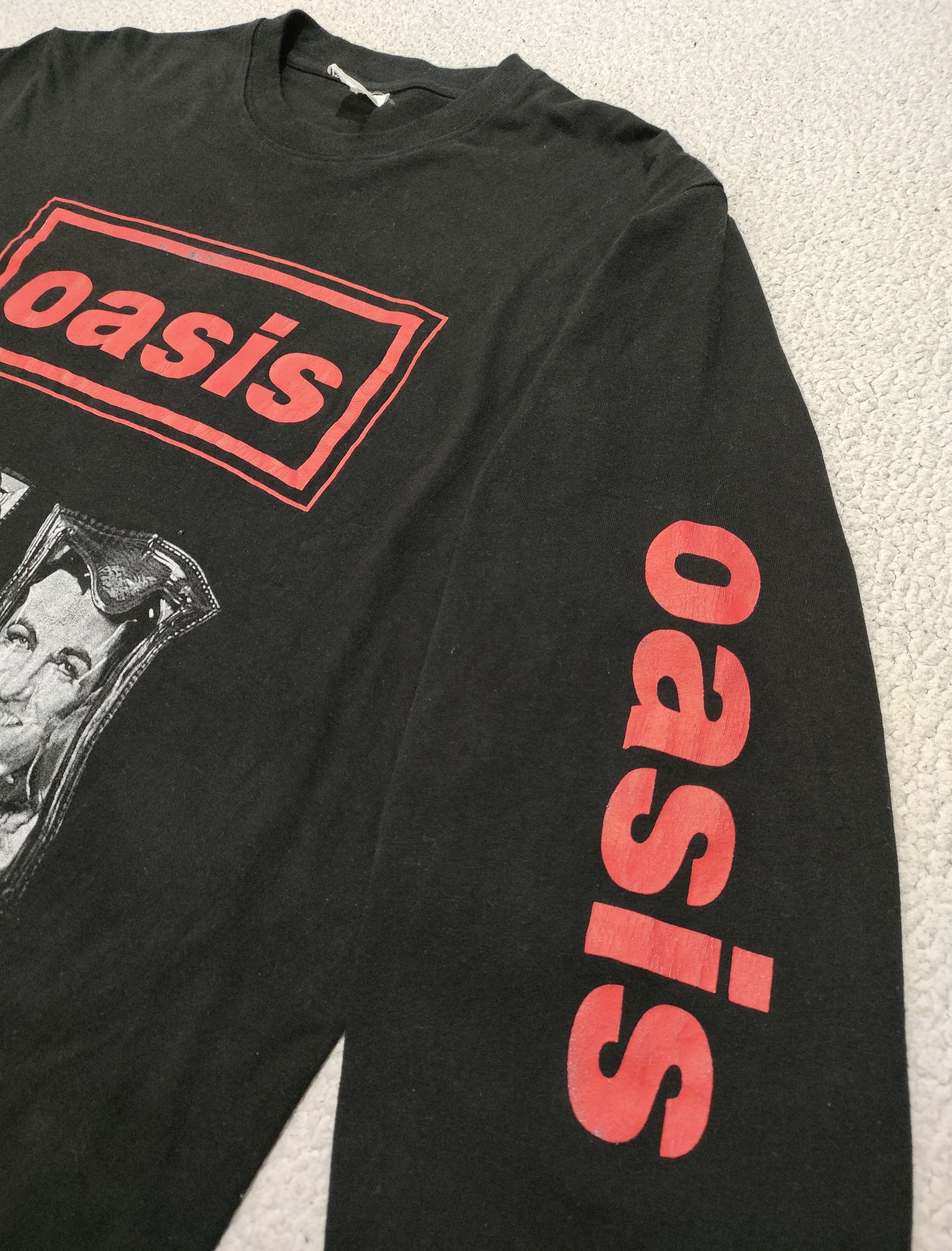 Band Tees 90s OASIS 'Shakermaker' Long Sleeve Vintage Tee Size US XL / EU 56 / 4 - 12 Thumbnail