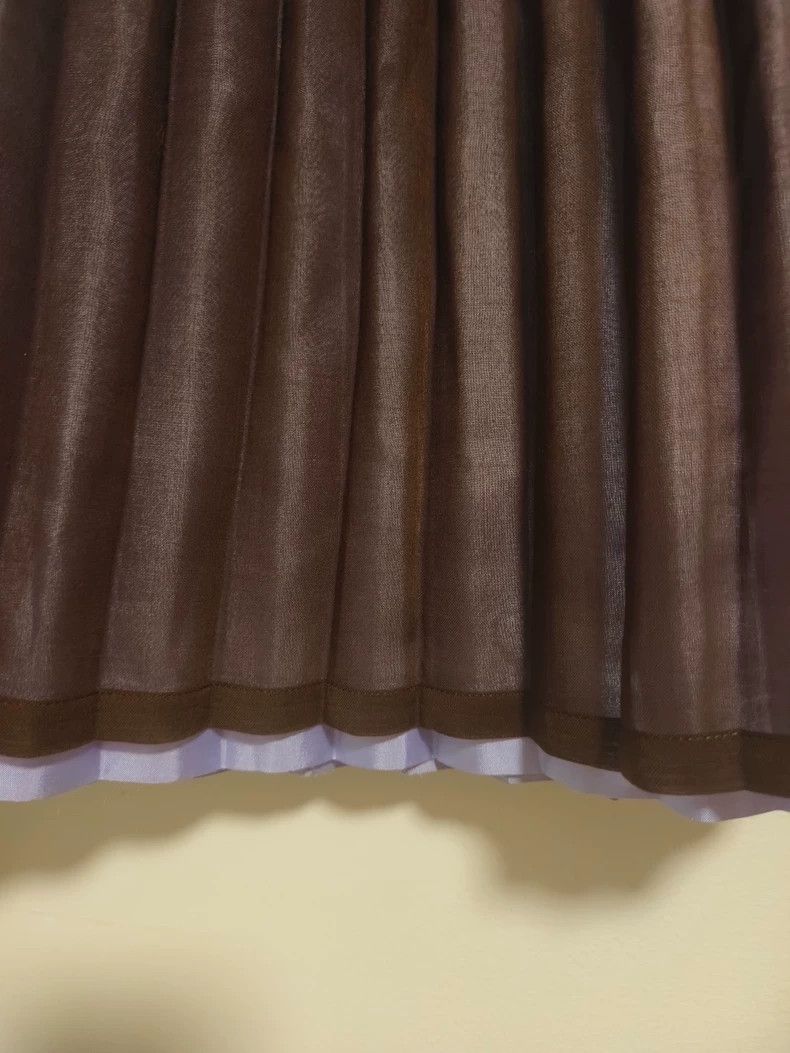 Issey Miyake Issey Miyake Brown vintage mainline skirt Size 31" - 3 Thumbnail