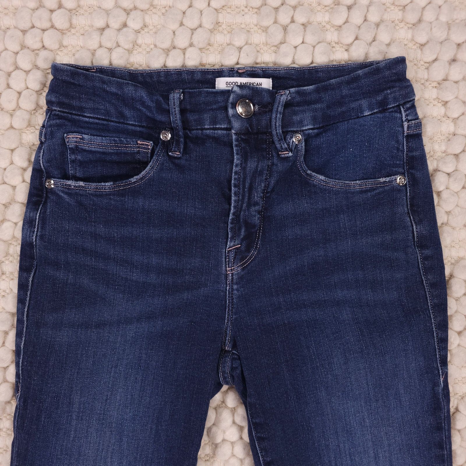 Good American Good American Good Legs Crop Skinny Jeans Sz 2 / 26 Size 26" / US 2 / IT 38 - 2 Thumbnail
