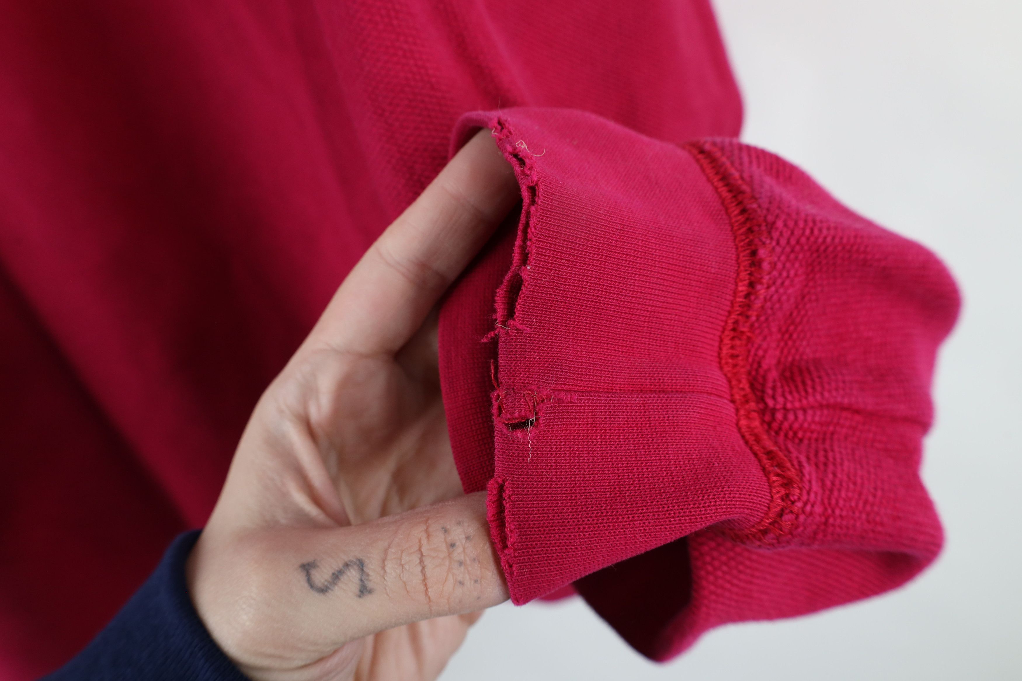 Lands' End × Vintage Vintage 90s Lands End Heavy Tight Weave Knit Sweater Pink Size US M / EU 48-50 / 2 - 7 Thumbnail
