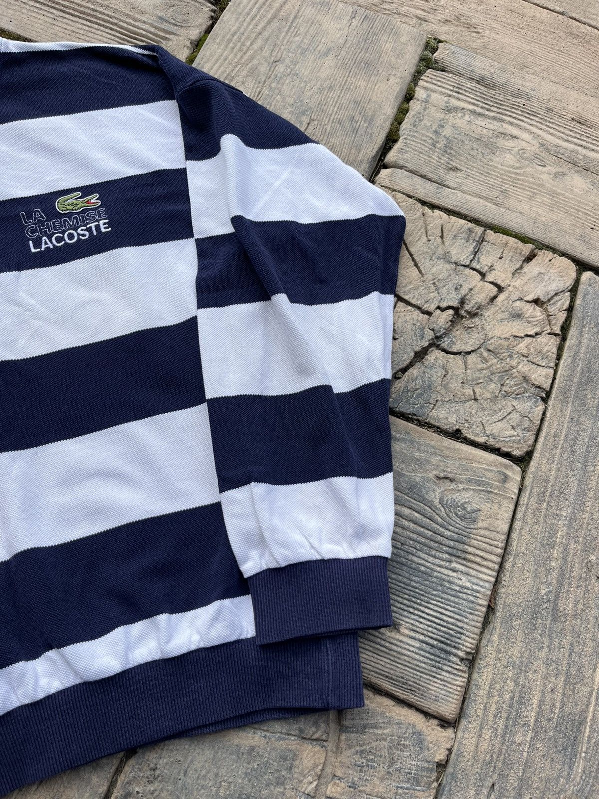 Lacoste Vintage Crewneck Lacoste Haft Chiemsee Size US XL / EU 56 / 4 - 3 Thumbnail
