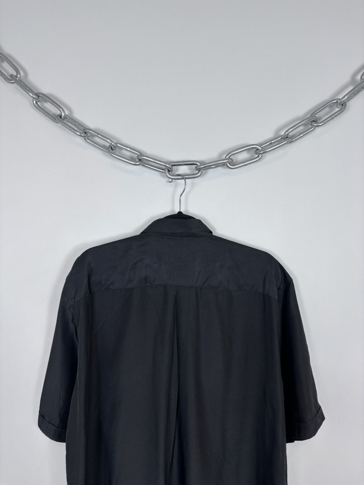 Pierre Balmain Vintage Pierre Balmain Men’s Black Short Sleeve Shirt Size US XL / EU 56 / 4 - 20 Thumbnail