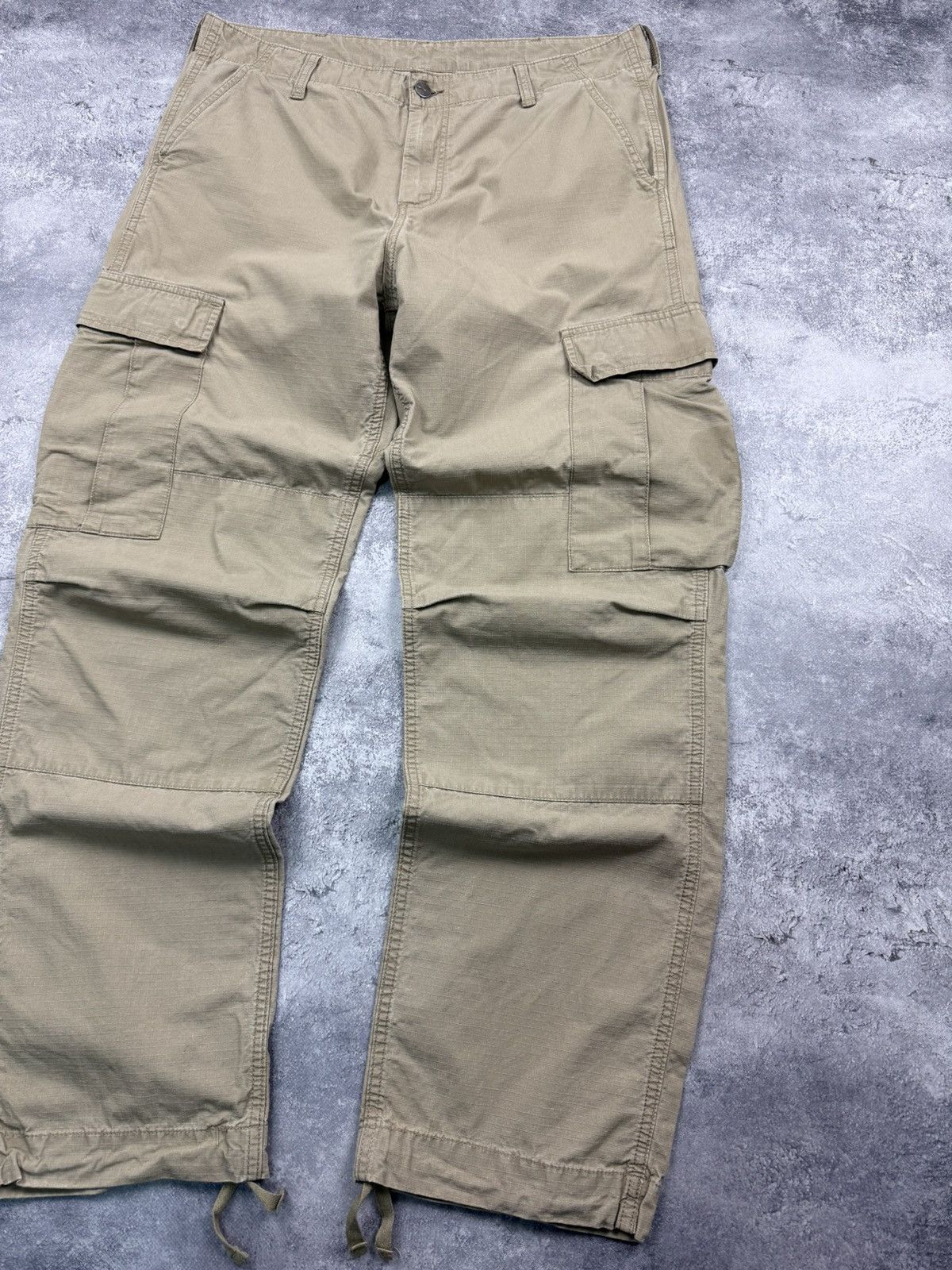 Carhartt Vintage Carhartt Cargo Pants Beige Work Regular Baggy Y2K Size US 34 / EU 50 - 15 Thumbnail