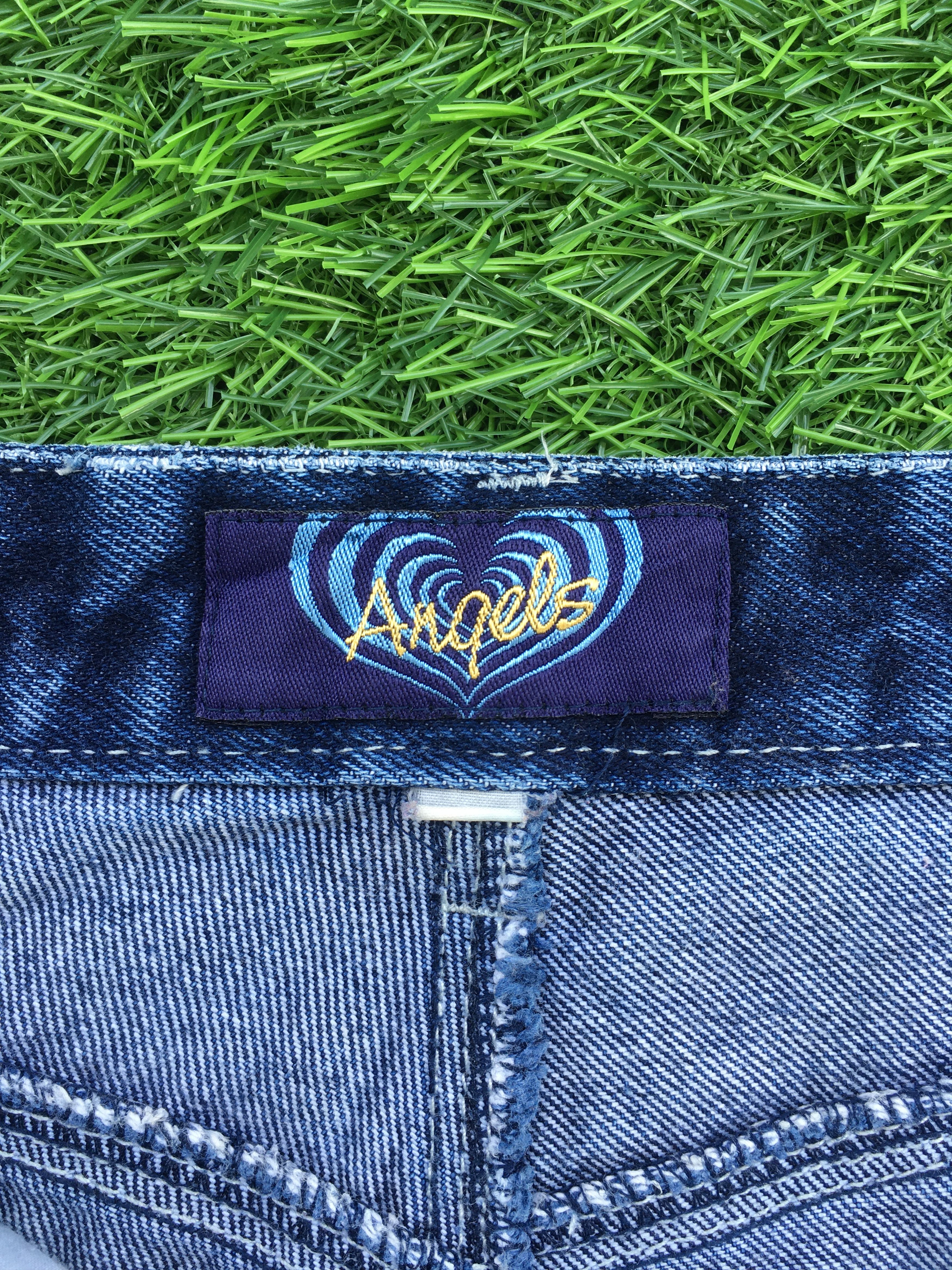 Designer × Jean Angels Jeanswear Low Rise Flare Jeans D-944 Size 25" / US 0 / IT 36 - 12 Thumbnail