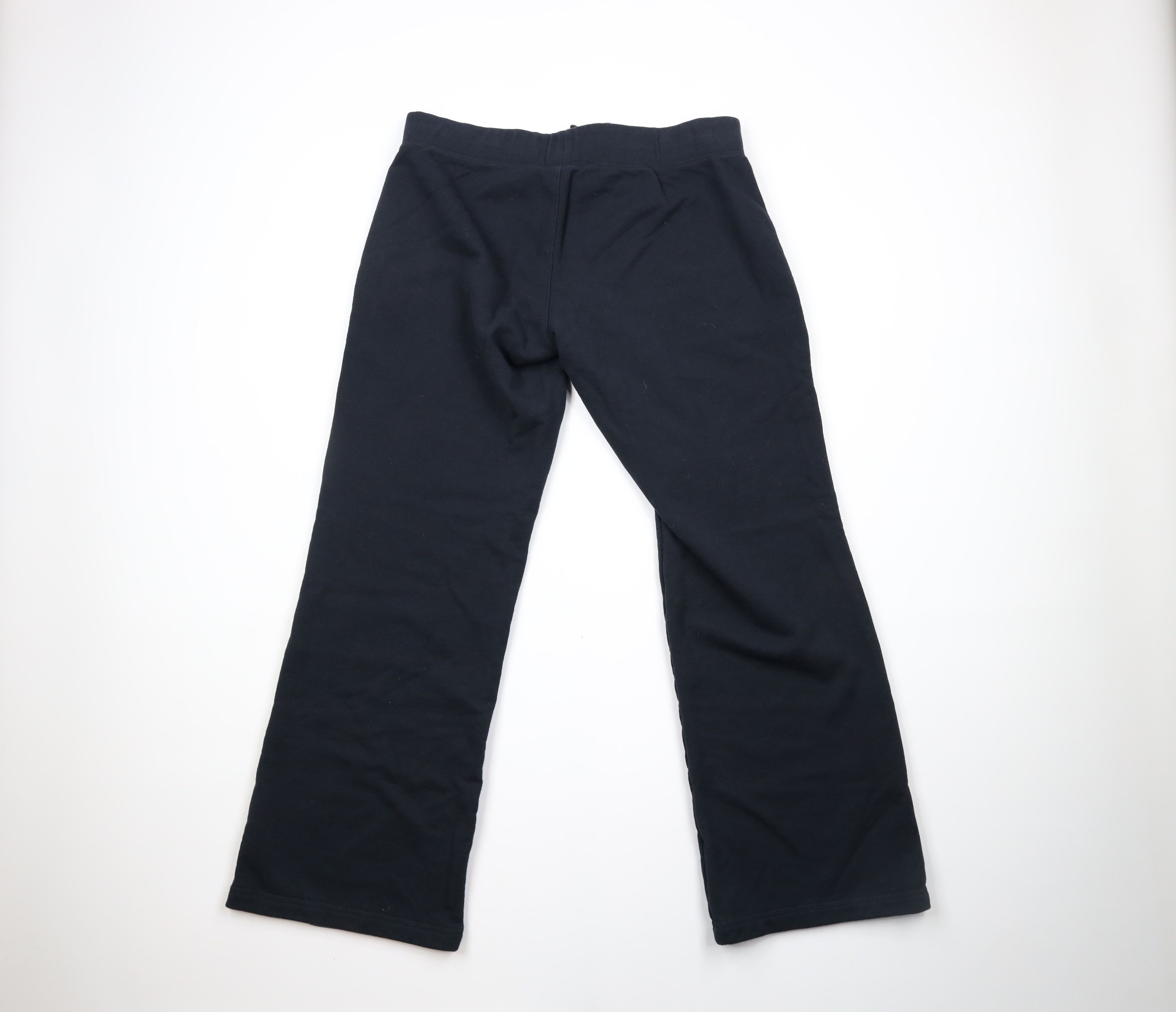 Nike × Vintage Vintage Y2K Nike Out Knit Wide Leg Flared Sweatpants Black Size 38" / US 16 / IT 52 - 8 Thumbnail