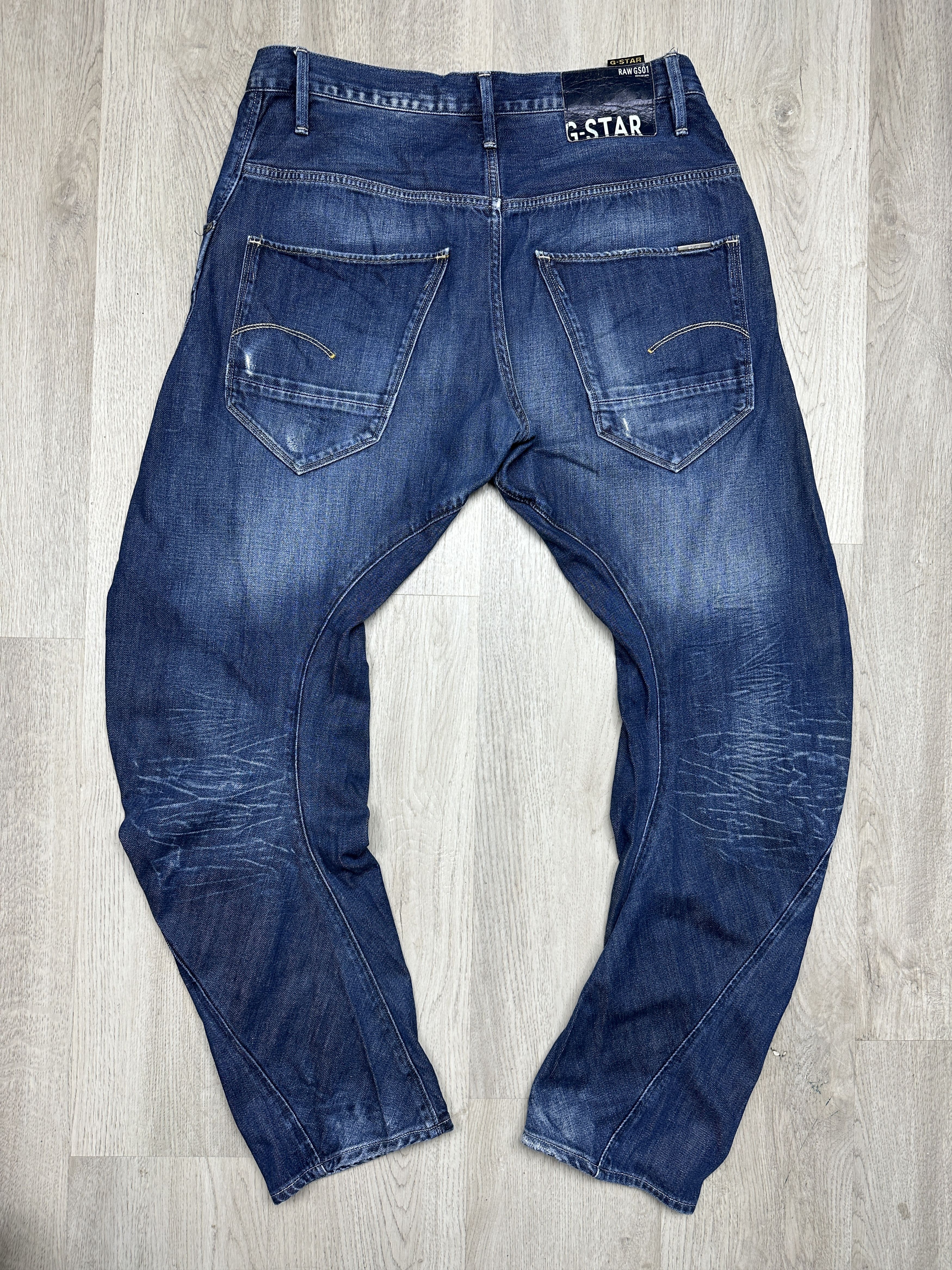 G-Star G Star Raw Mens Arc Loose Tapered Denim Pants Jeans Size US 34 / EU 50 - 6 Thumbnail