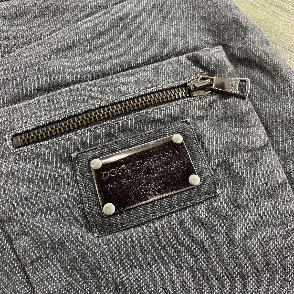 Dolce & Gabbana Vintage Dolce & Gabbana Corduroy Grey Straight Pants Luxury Size US 33 - 6 Thumbnail