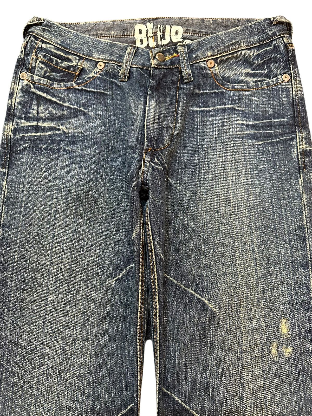 Japanese Brand Vintage Japanese Brand Faded Wash Paint Splatter Style Jeans Size US 28 / EU 44 - 3 Thumbnail