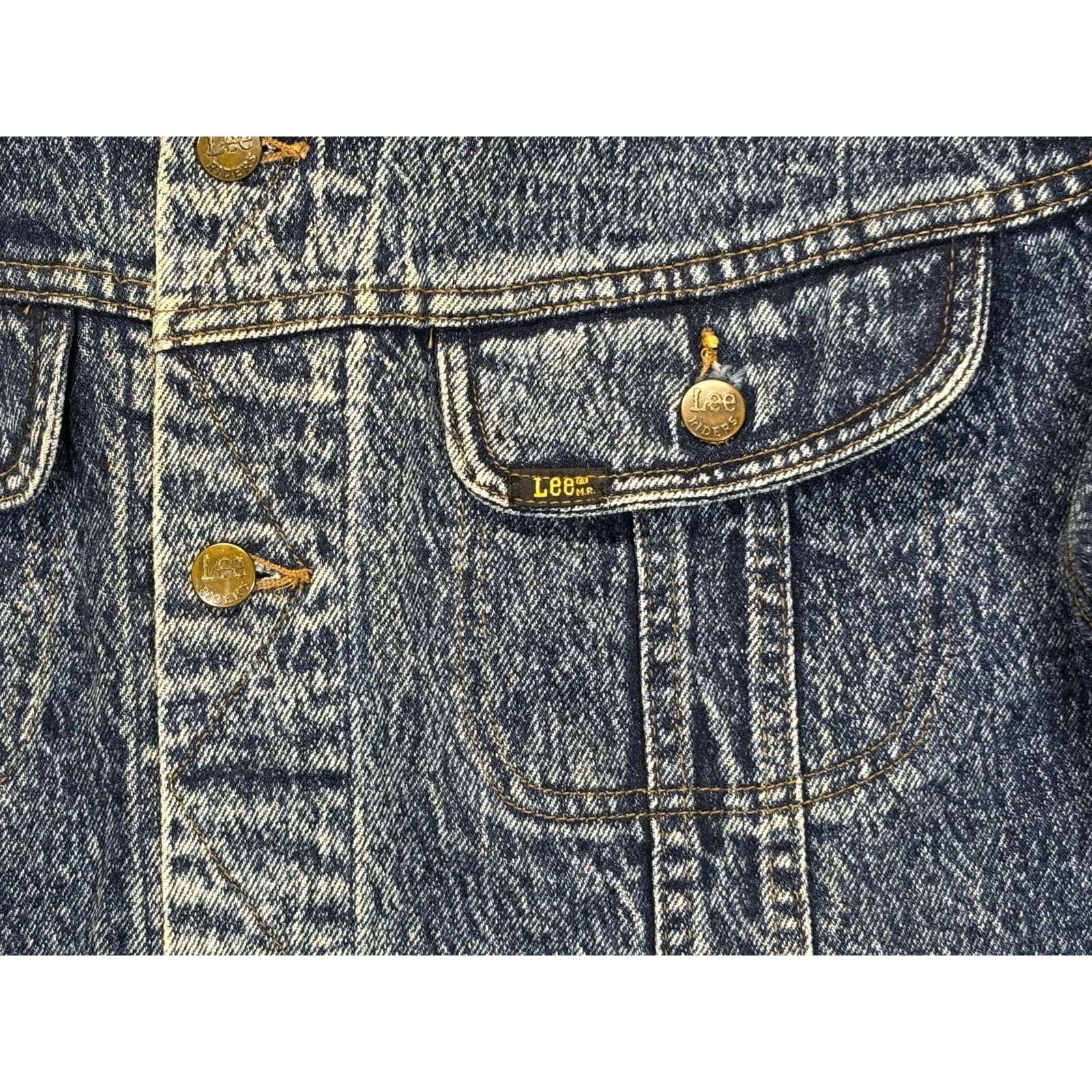 Lee Lee Denim Trucker Jacket Men’s Large Classic 4 Pocket Jacket Size US L / EU 52-54 / 3 - 9 Thumbnail