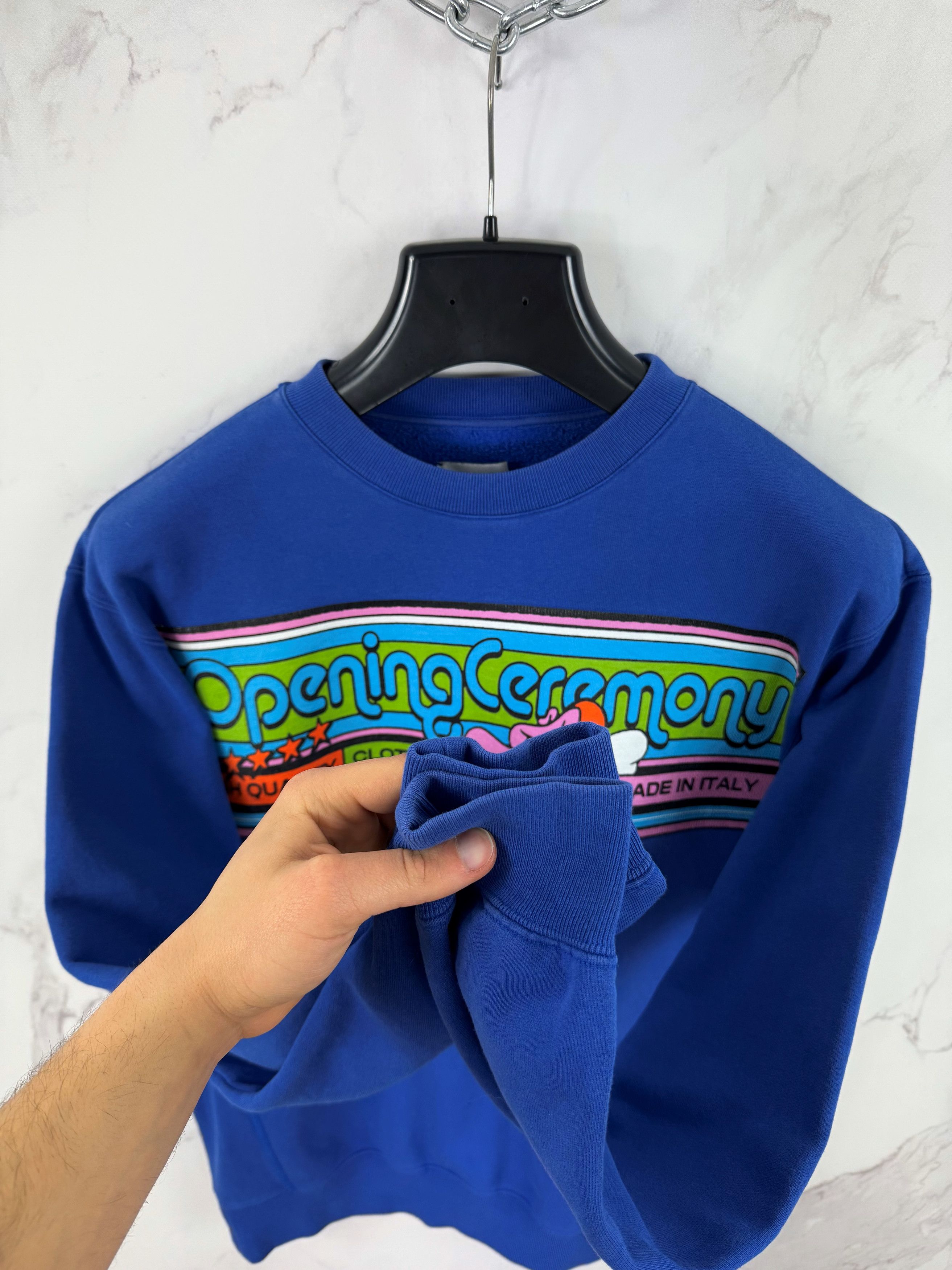 Opening Ceremony Opening Ceremony Blue Graphic Logo Sweatshirt Size M Size US M / EU 48-50 / 2 - 6 Thumbnail