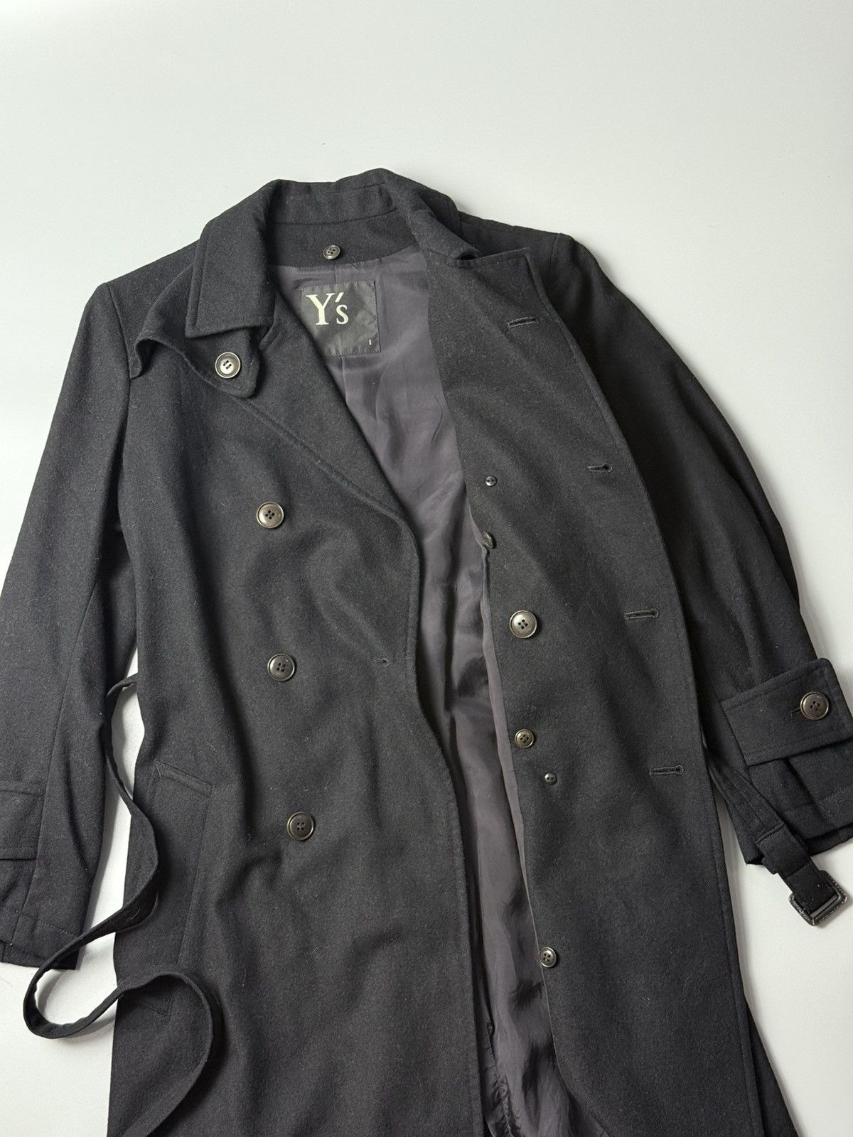 Yohji Yamamoto Vintage Y’s Yohji Yamamoto Belted Trench Coat Size US M / EU 48-50 / 2 - 3 Thumbnail