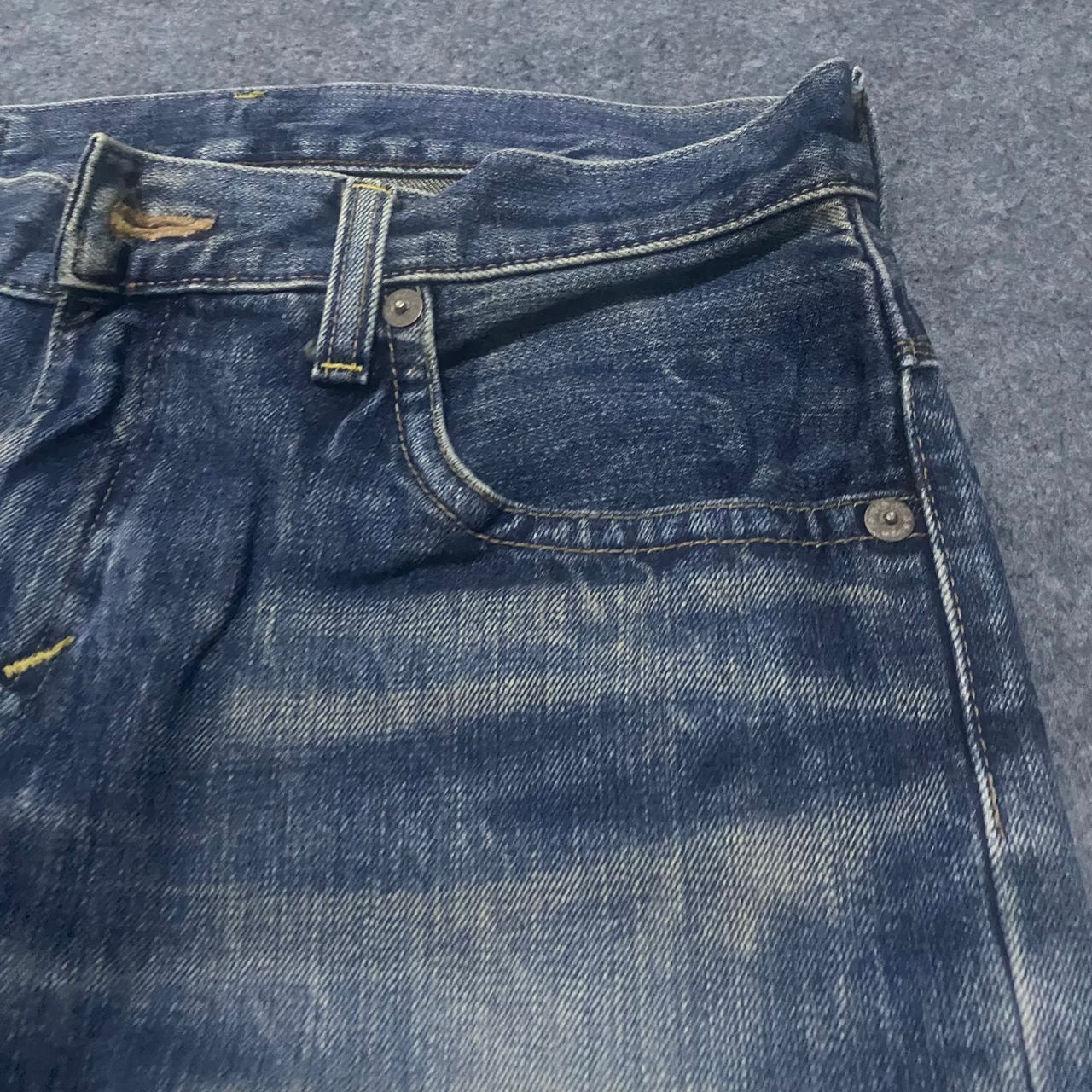 Edwin 💥Vintage Edwin Exclusive Vintage Distressed Denim Size US 33 - 8 Thumbnail