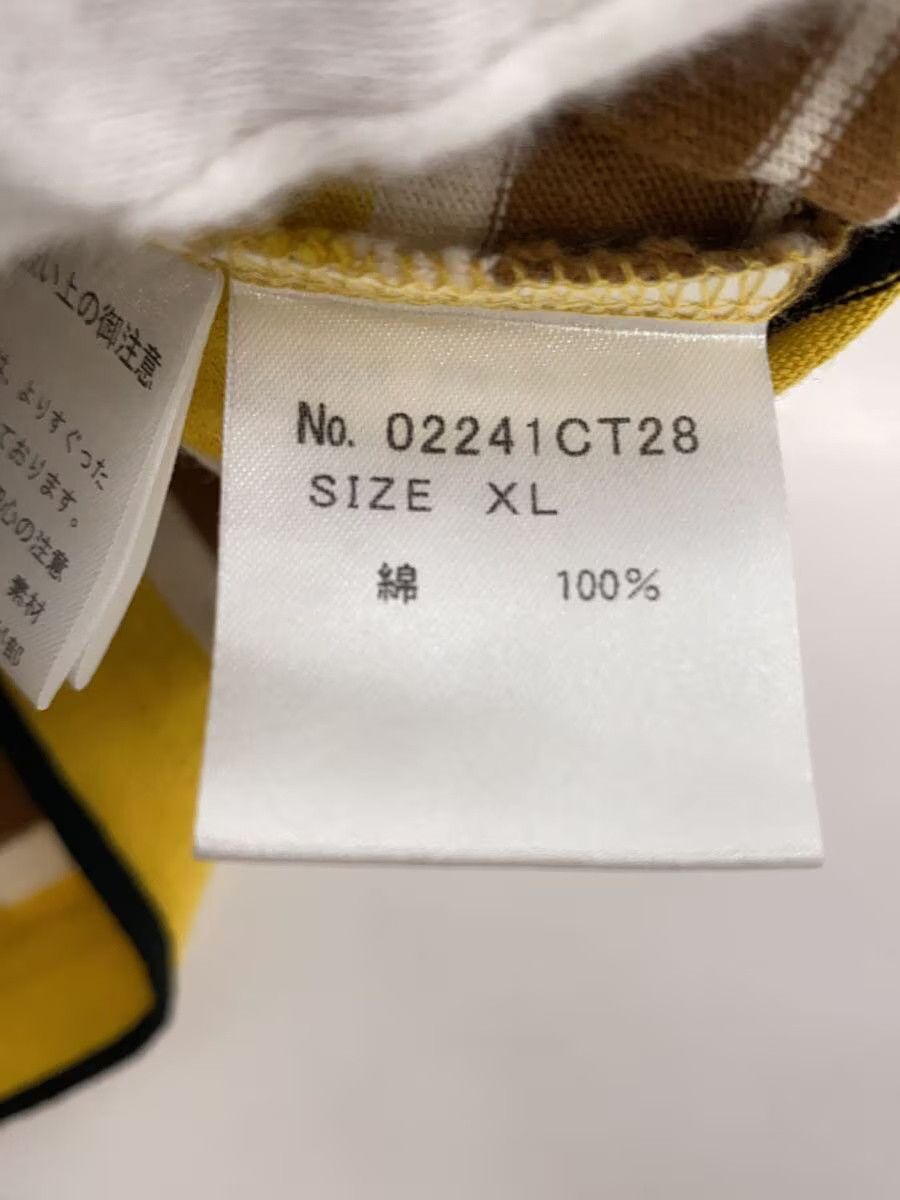 Hysteric Glamour Hysteric Glamour Striped Cotton T-Shirt Yellow Size US XL / EU 56 / 4 - 4 Thumbnail