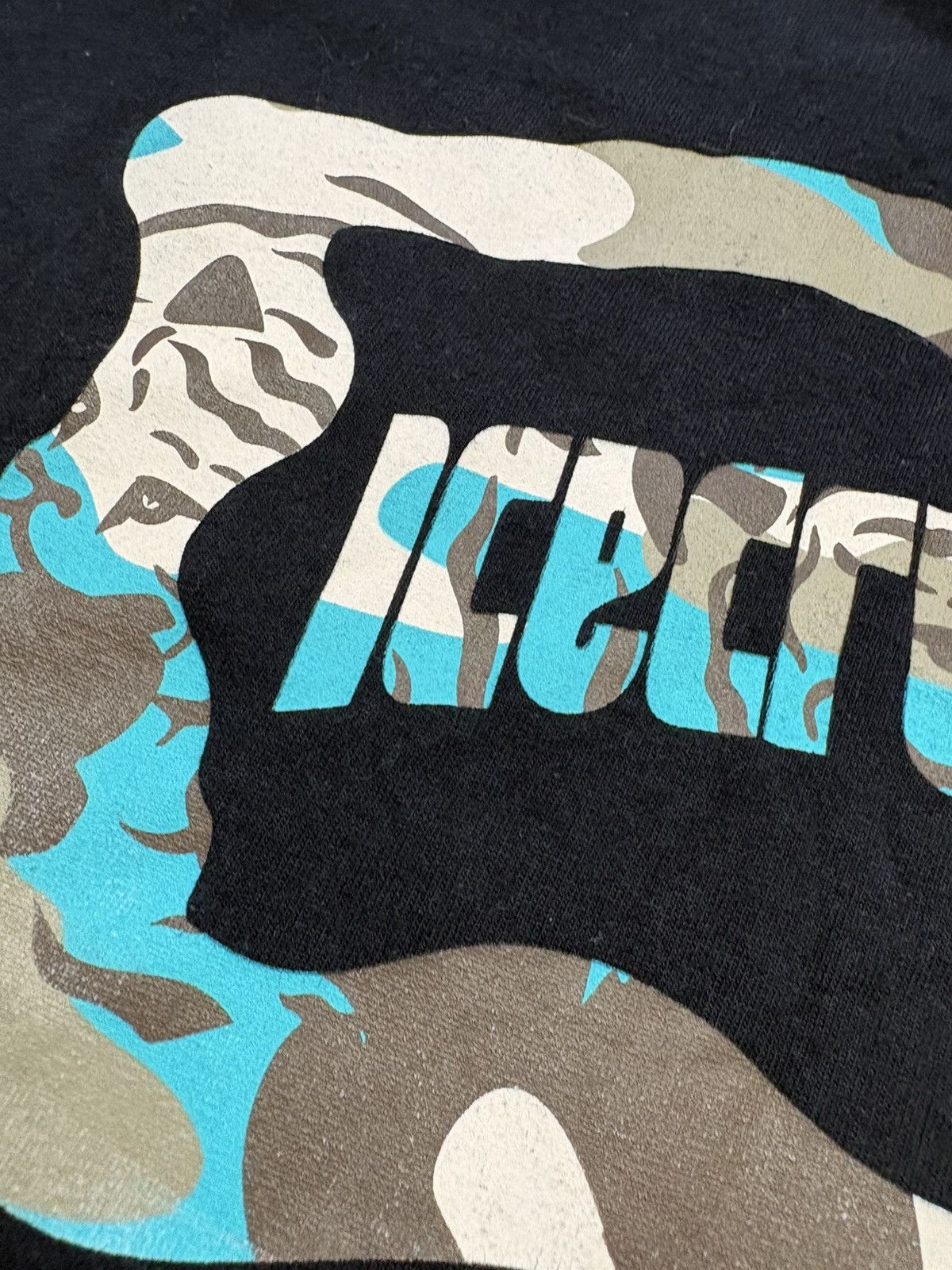 Icecream Ice Cream x Anime Camo Print Logo Tee BBC Black Streetwear Size US XL / EU 56 / 4 - 12 Thumbnail