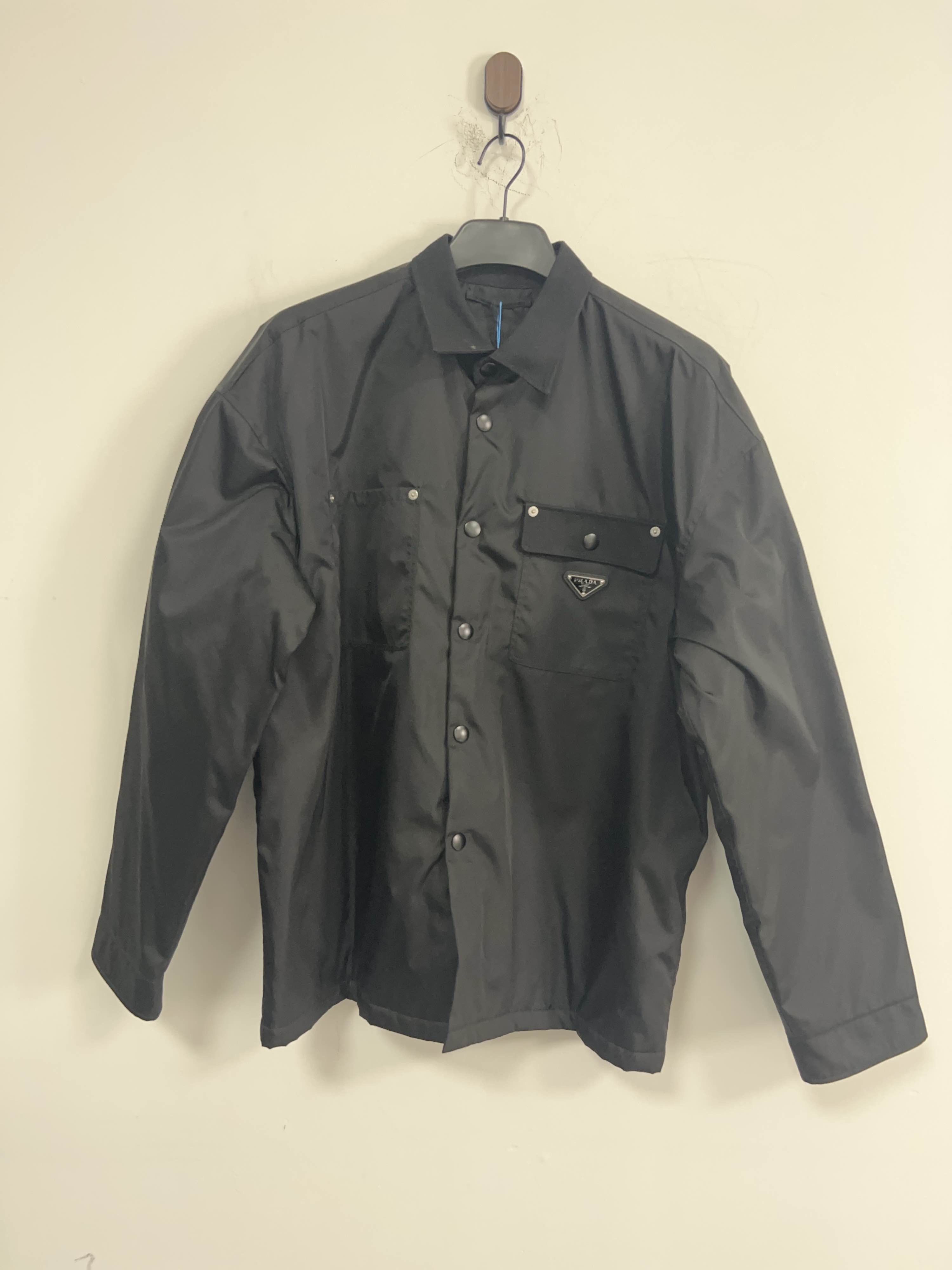 Prada Prada Re-Nylon Logo Button-Up Jacket Size L Size US L / EU 52-54 / 3 - 1 Thumbnail