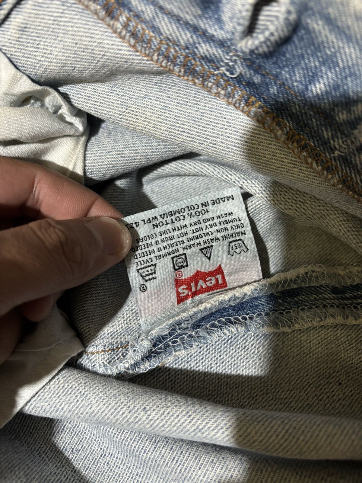 Levi's Vtg 90s Levis 501 Japan Custom Mickey Mouse Splatter Jeans Size US 34 / EU 50 - 11 Thumbnail