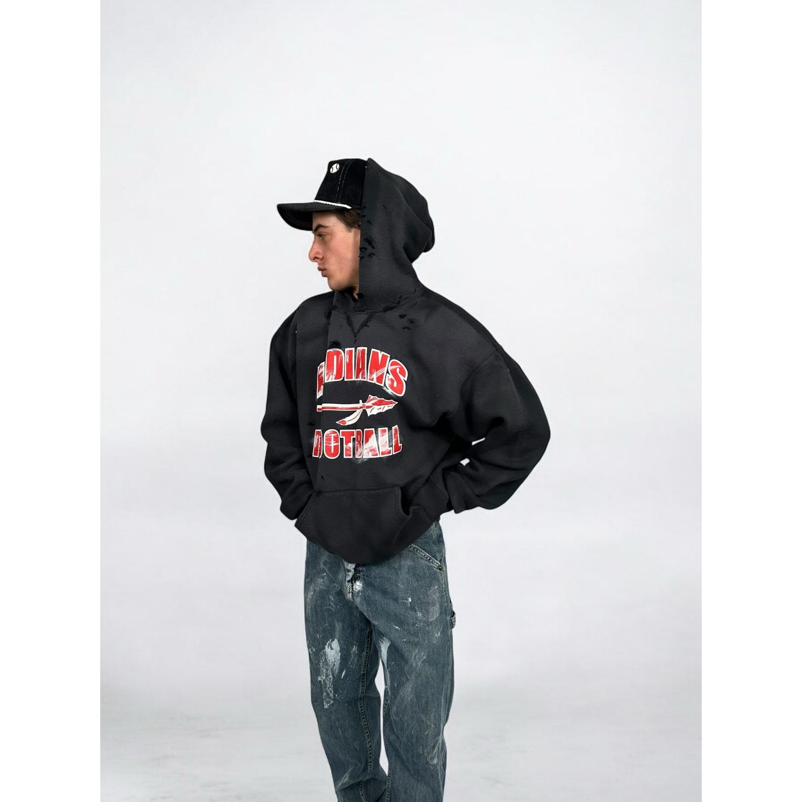 Russell Athletic Vintage Sun Faded College Hoodie Size US XL / EU 56 / 4 - 9 Thumbnail
