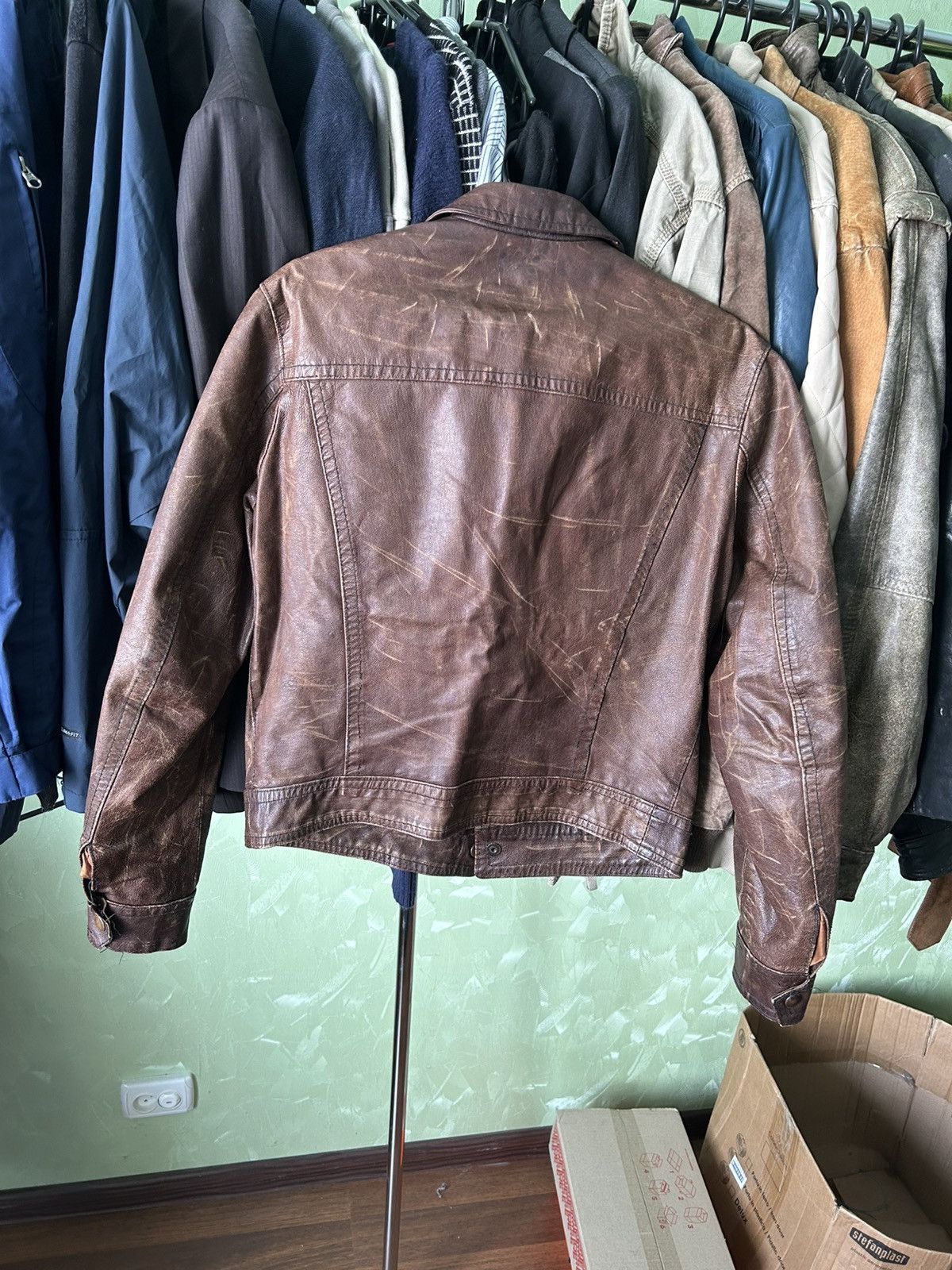 Absolut Joy Vintage Absolut Joy 80s Leather Bomber Jacket Archive Size M Size US M / EU 48-50 / 2 - 13 Thumbnail