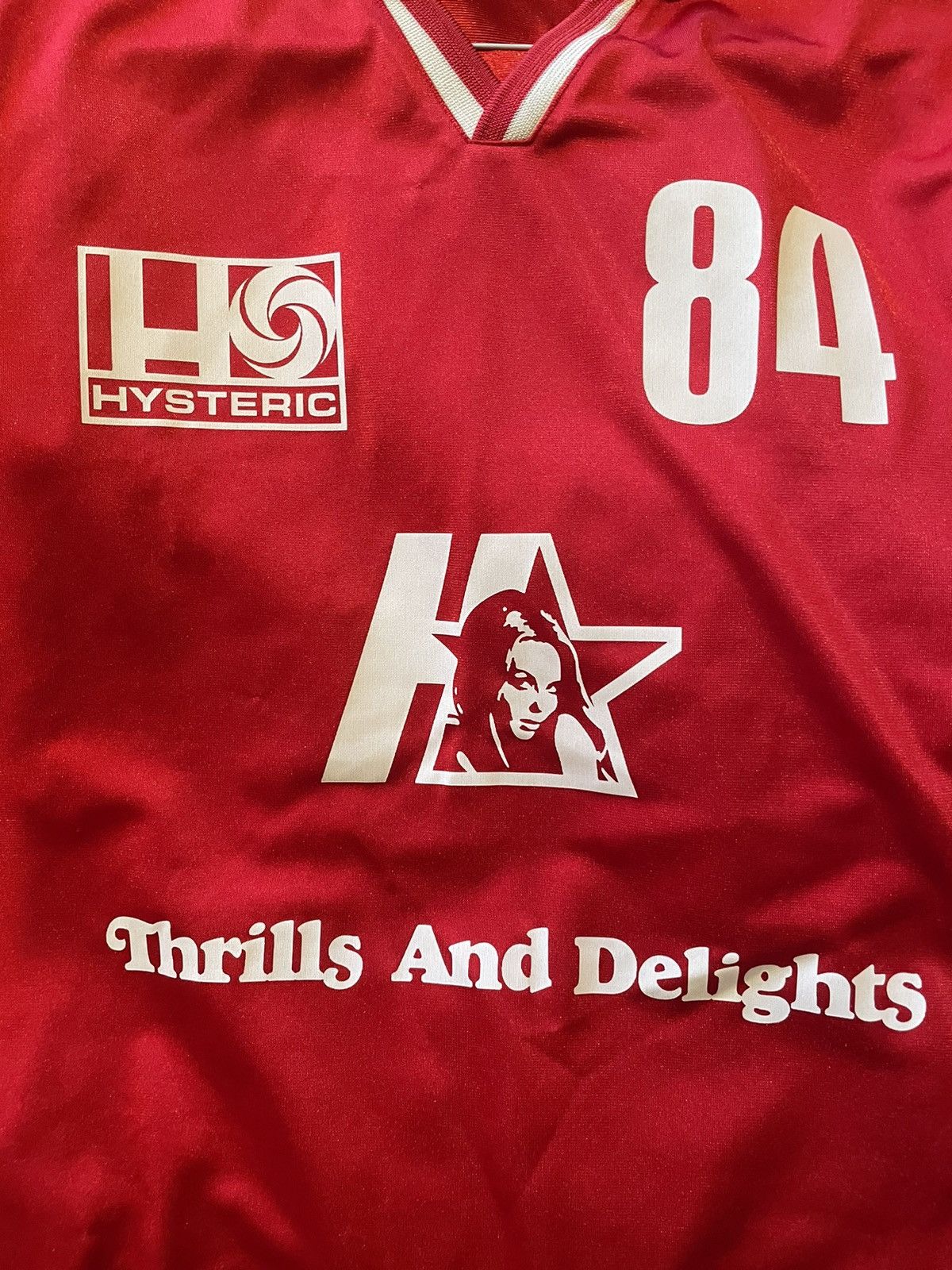 Hysteric Glamour Hysteric Glamour SS24 Red Jersey 84 - Worn Once Size US M / EU 48-50 / 2 - 4 Thumbnail