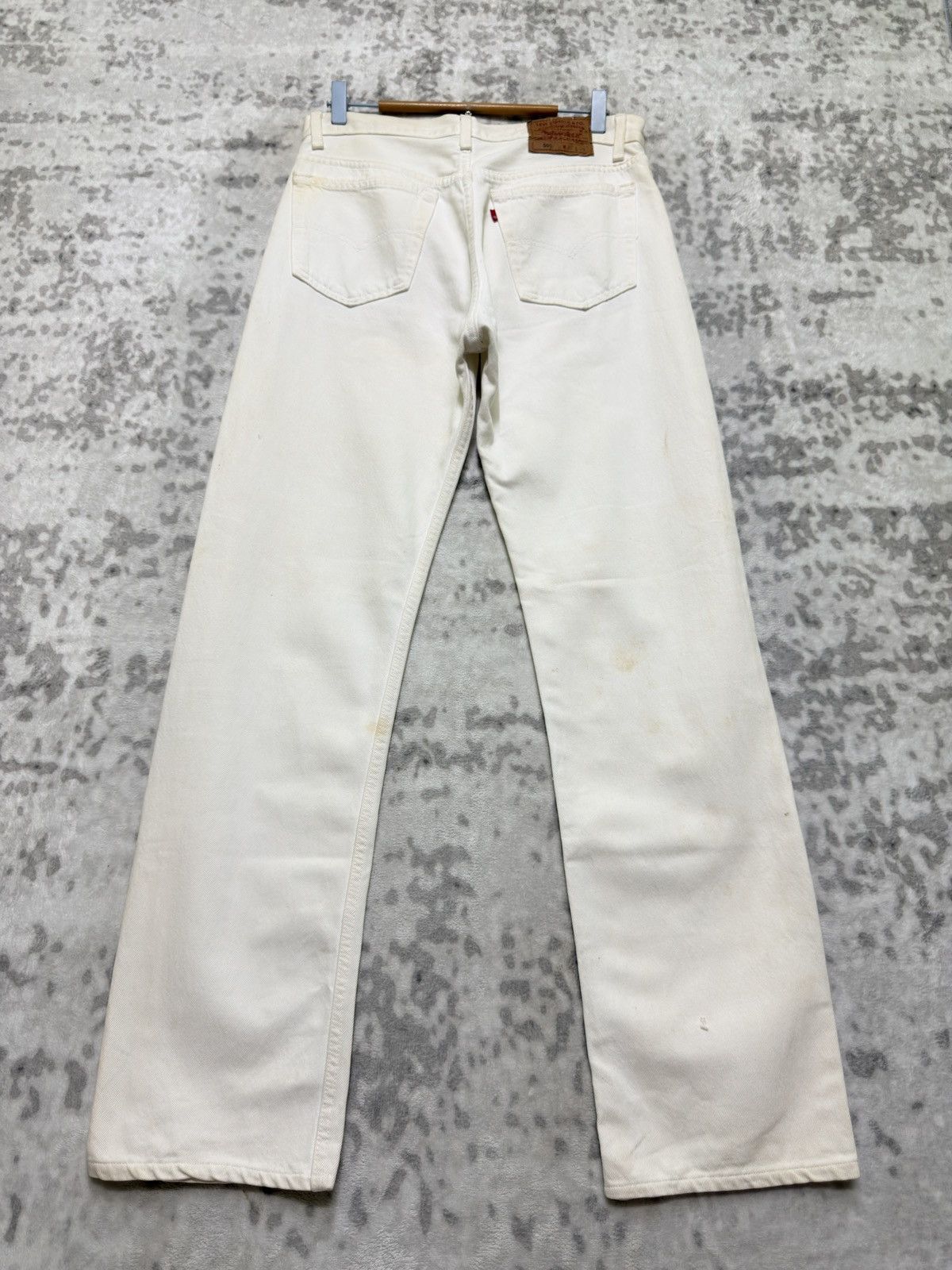 Levi's Vintage 80s LEVI'S 501 White Single R Denim Jeans Size US 30 / EU 46 - 2 Thumbnail