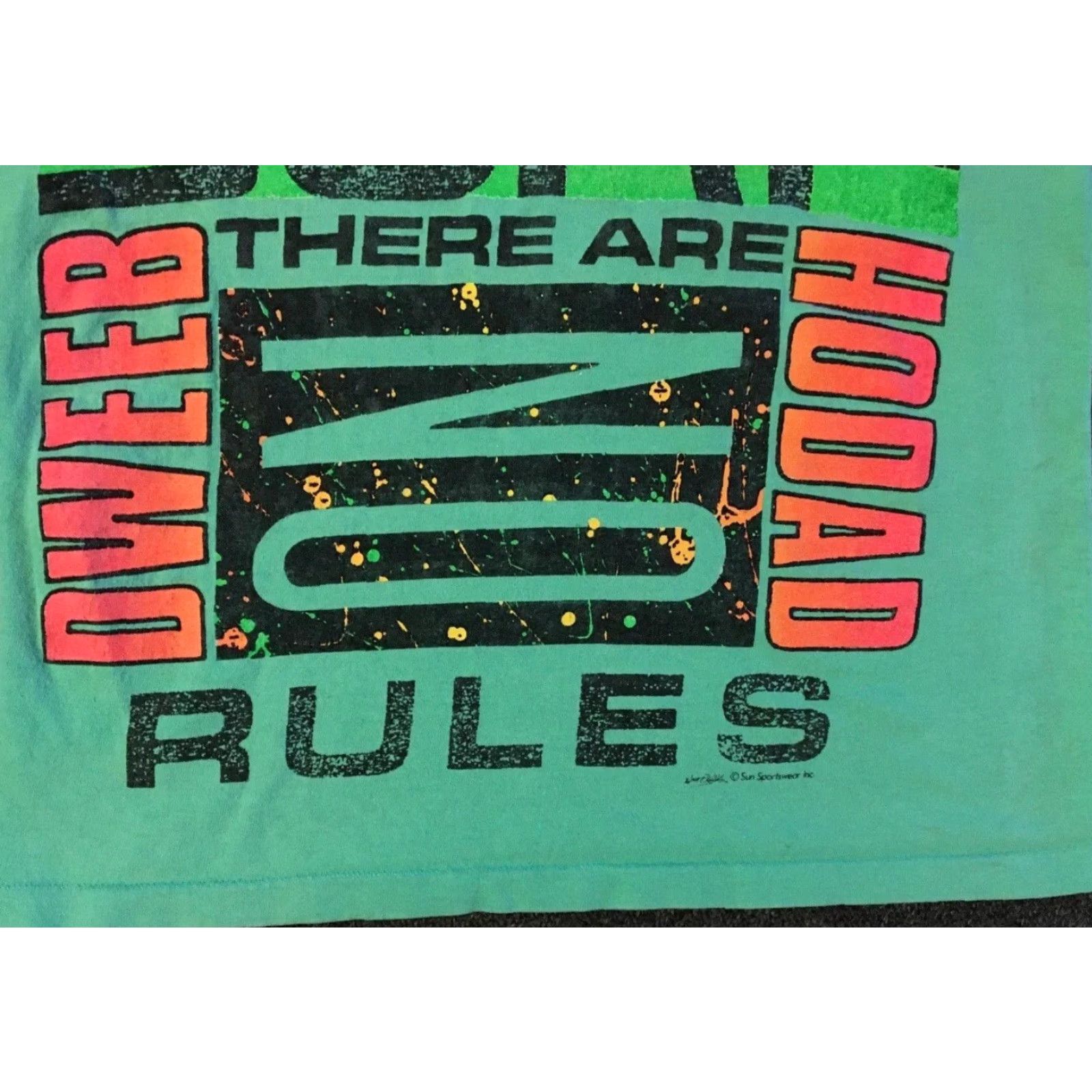 Quiksilver VINTAGE Surf No Rules Faded Tank Top XS Funny Grunge Vaporwave Quiksilver OP 90s Shirt Men XS Green Ocean Beach Wave Graphic Tee Size US XS / EU 42 / 0 - 4 Thumbnail
