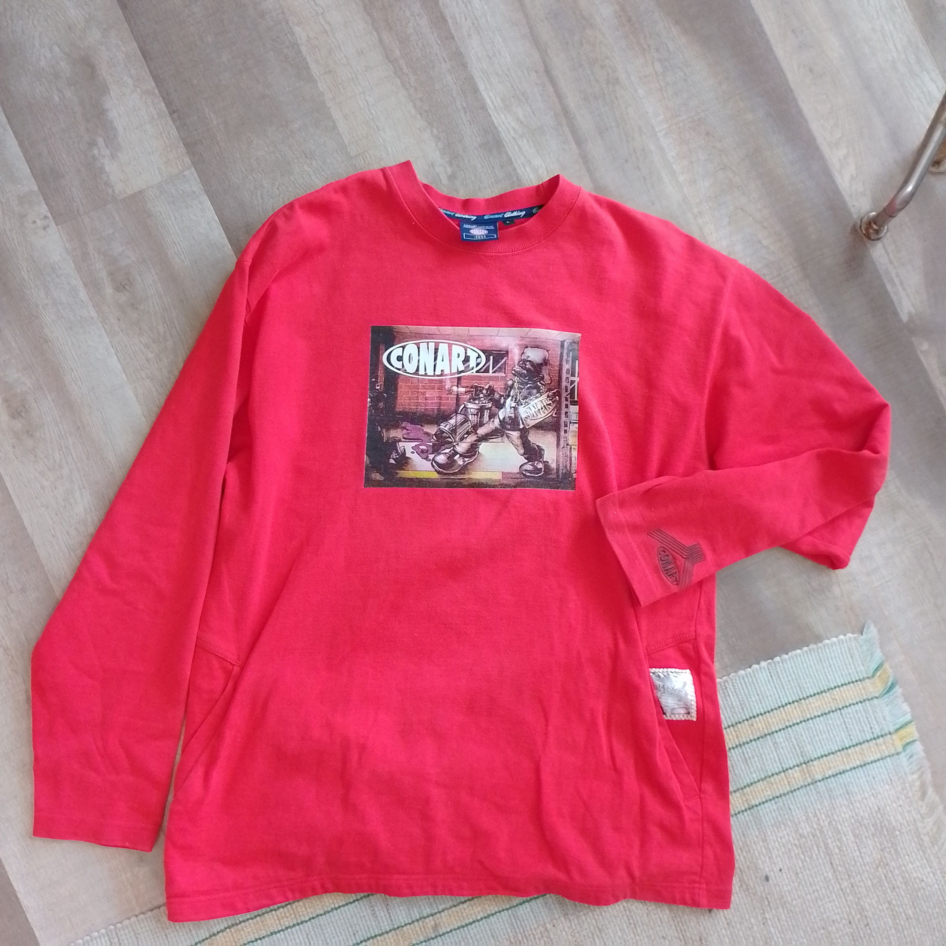 image of Conart Crewneck in Red, Men's (Size Large)