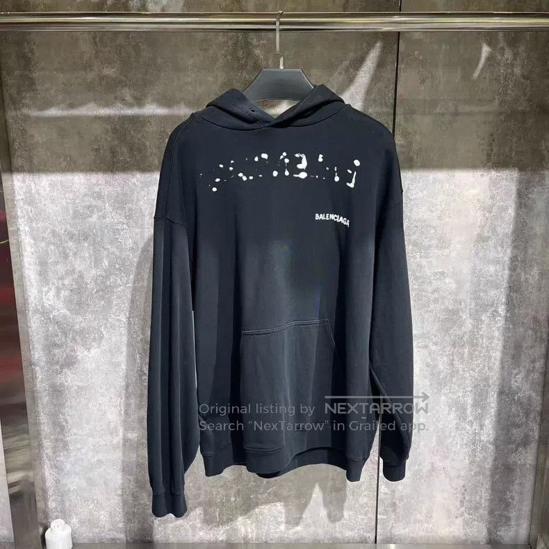 Balenciaga Balenciaga Graffiti Logo Hoodie Size US M / EU 48-50 / 2 - 1 Thumbnail