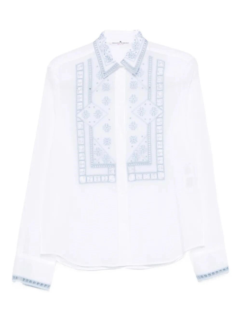 Ermanno Scervino Shirt With Embroidery Size M / US 6-8 / IT 42-44 - 1 Thumbnail