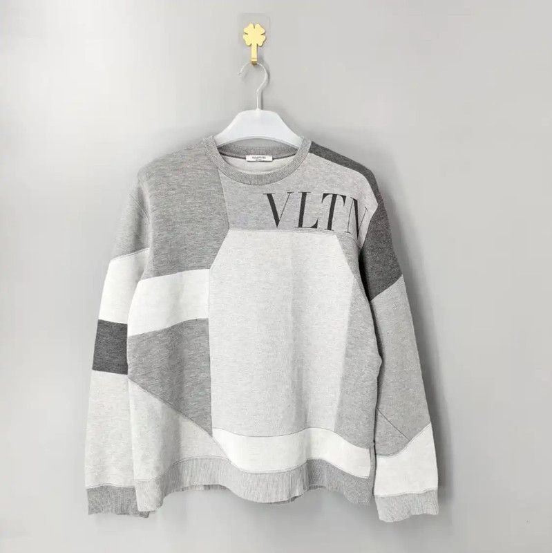 Valentino Valentino Gray Cotton Men's Sweatshirt 0089 Size US M / EU 48-50 / 2 - 1 Thumbnail