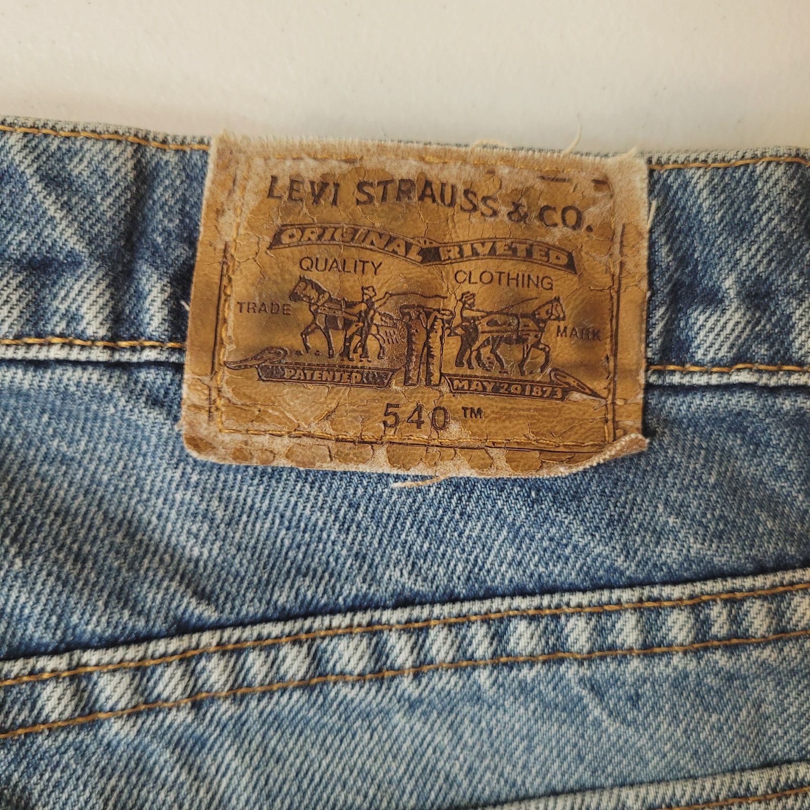 Levi's VTG 80s Levi's 540 Orange Tab USA Jeans 38x34 Dad Jean Size US 38 / EU 54 - 7 Thumbnail