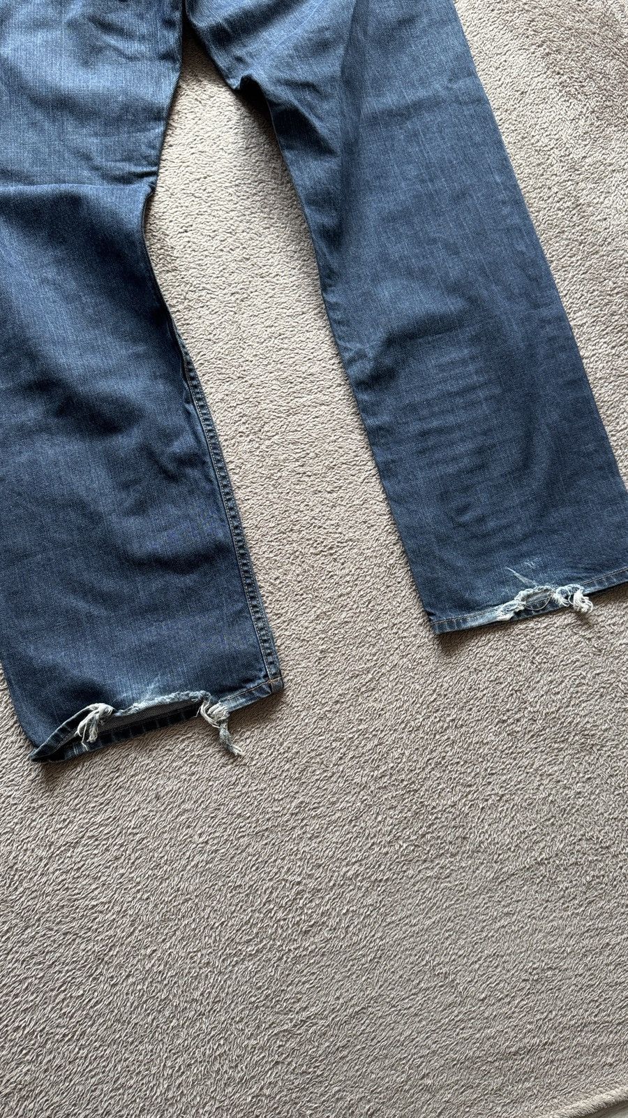 Japanese Brand Diesel Larke-Relaxed Faded Jeans Y2K LGB ifsixwasnine vibe Size US 36 / EU 52 - 6 Thumbnail