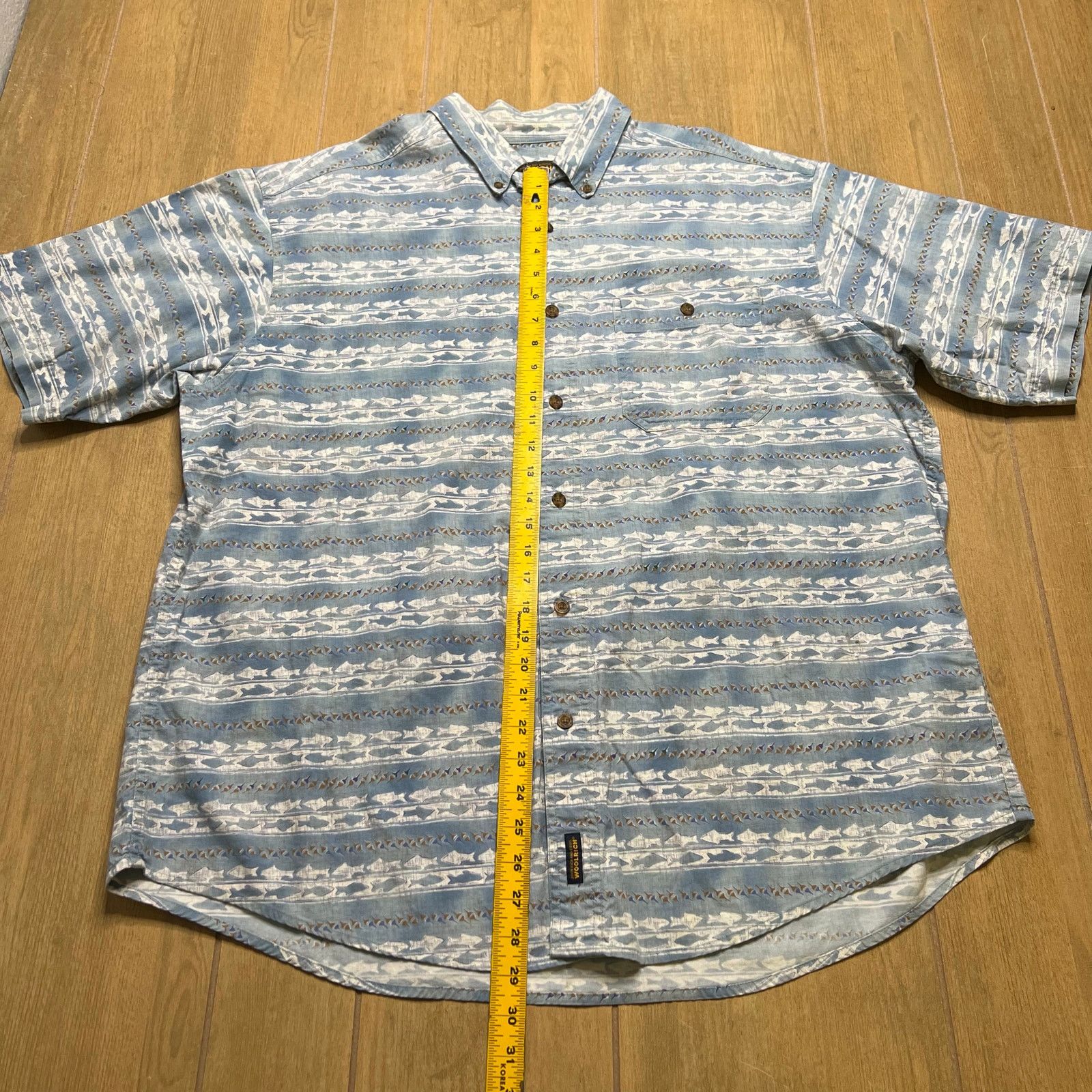 Woolrich Woolen Mills Vintage 90s Woolrich Mens Sz XL Fish Button Shirt Size US XL / EU 56 / 4 - 7 Thumbnail