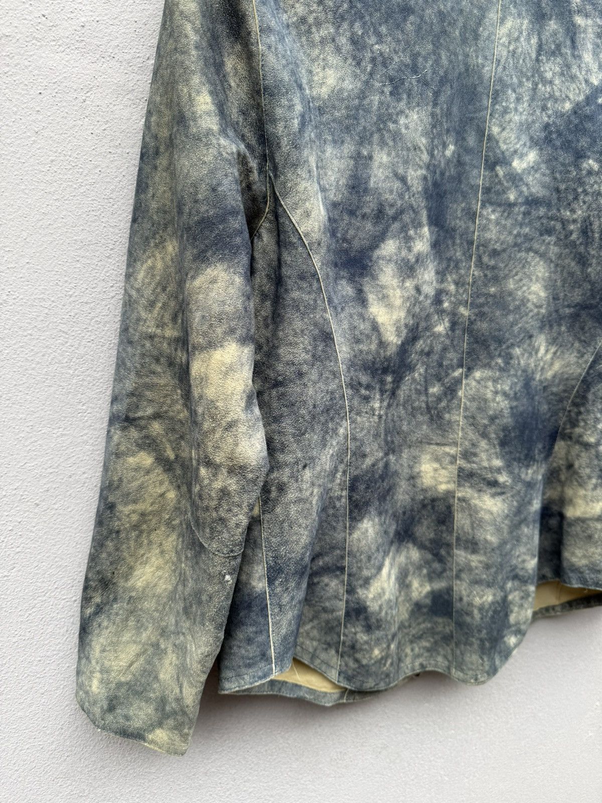 Japanese Brand 💥RARE💥 Corvo Bianco x Robrik Donna Lamb Skin Abstract Jacket Size S / US 4 / IT 40 - 17 Thumbnail