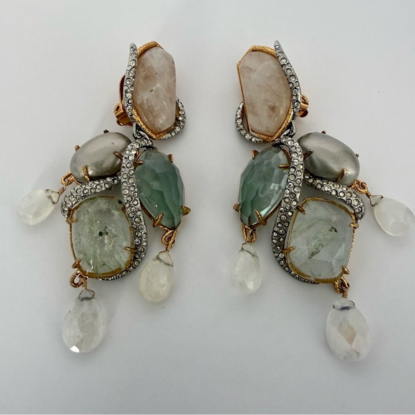 Alexis Bittar Alexis Bittar clip on earrings signed pyrite rock star Size ONE SIZE - 1 Thumbnail