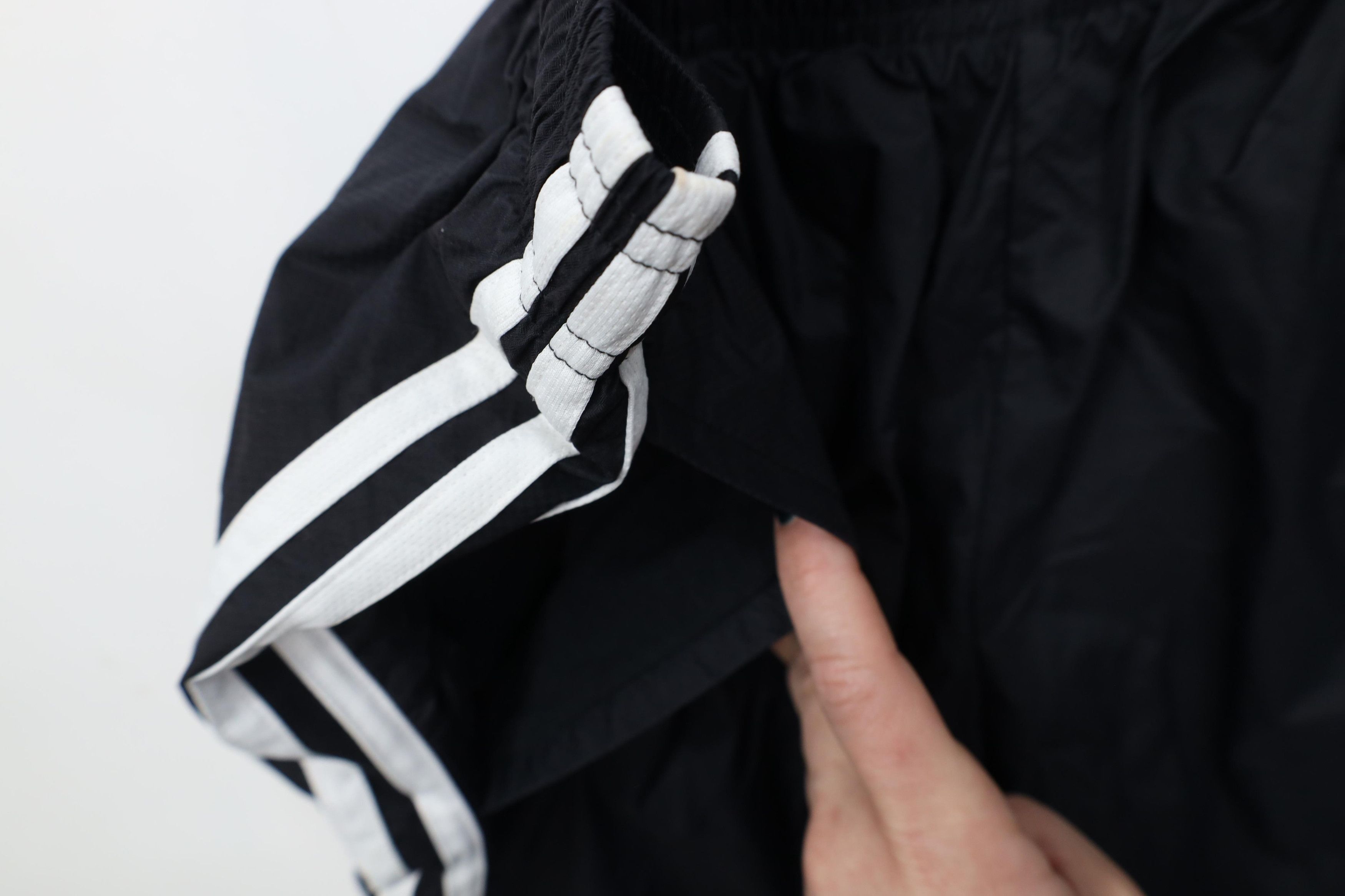 Adidas Vintage Y2K Adidas Striped Lined Windbreaker Pants Black Size US 34 / EU 50 - 7 Thumbnail