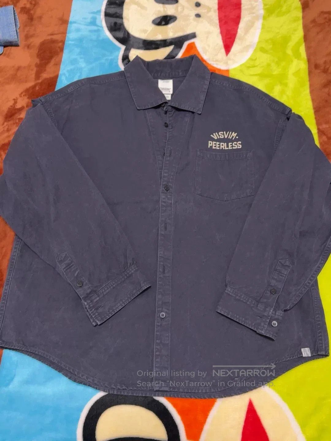 Visvim visvim 23AW Dark Blue Embroidered Shirt. Size US L / EU 52-54 / 3 - 1 Thumbnail