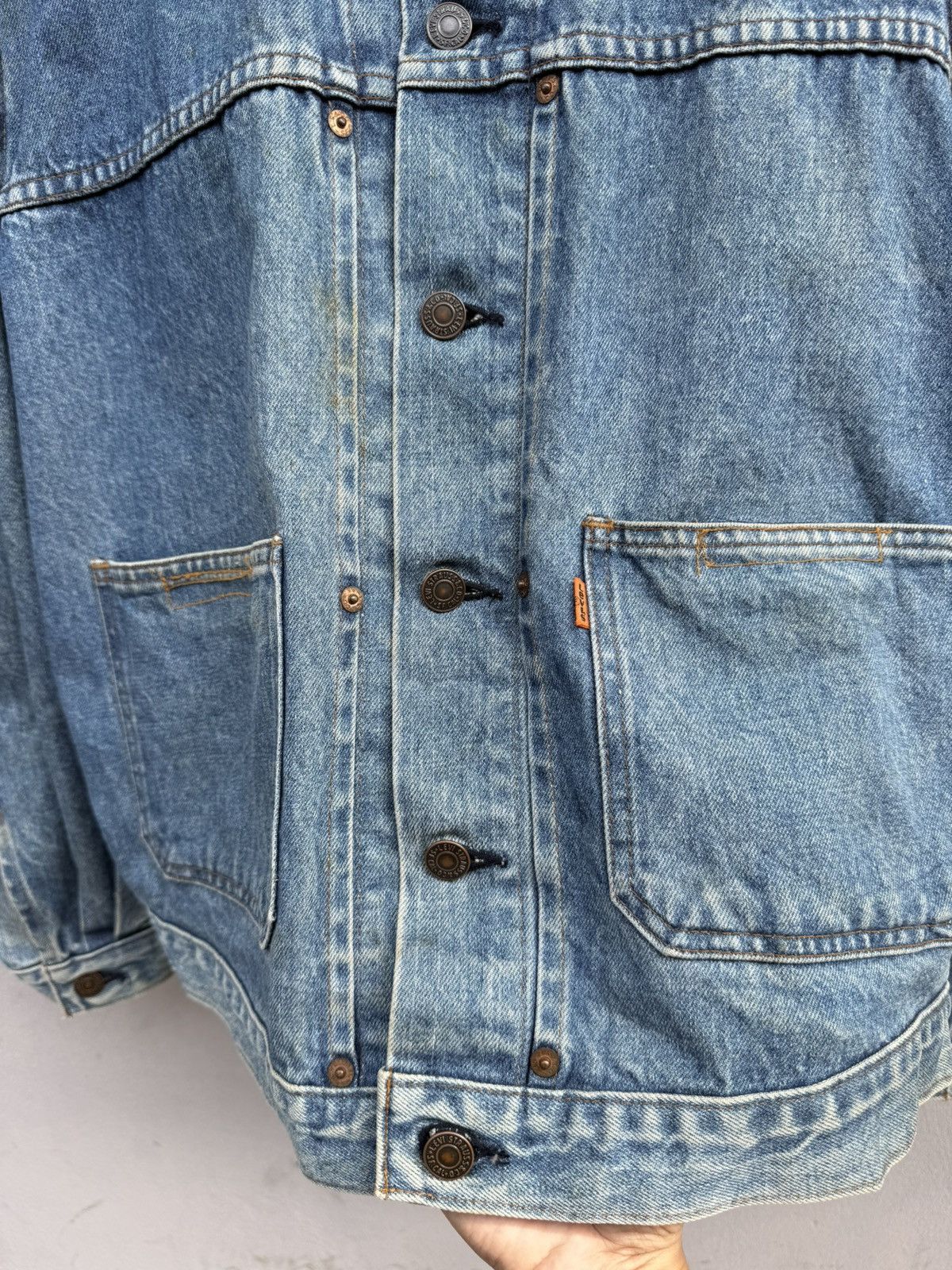 Levi's 1980’s Levi’s 70626-0217 Orange Tab Type 2 Trucker Jacket Size US L / EU 52-54 / 3 - 6 Thumbnail