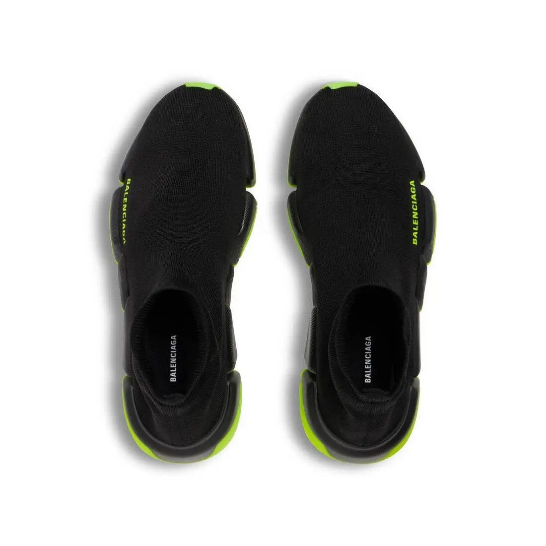 Balenciaga o1w1db10625 Speed 2.0 Recycled Knit Sneakers in Black Size US 4 / IT 34 - 5 Thumbnail